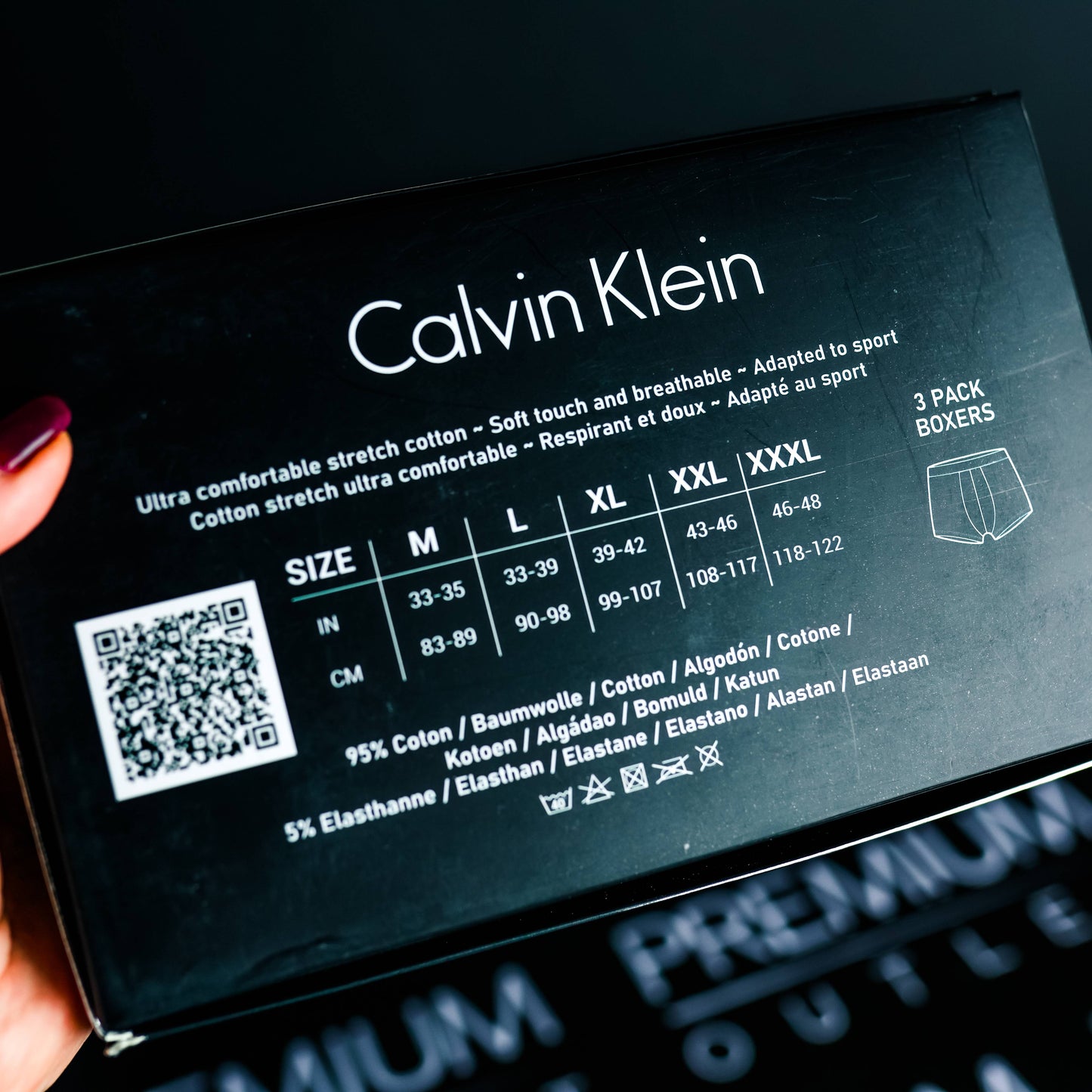 Calvin Klein crno bijele muške bokserice