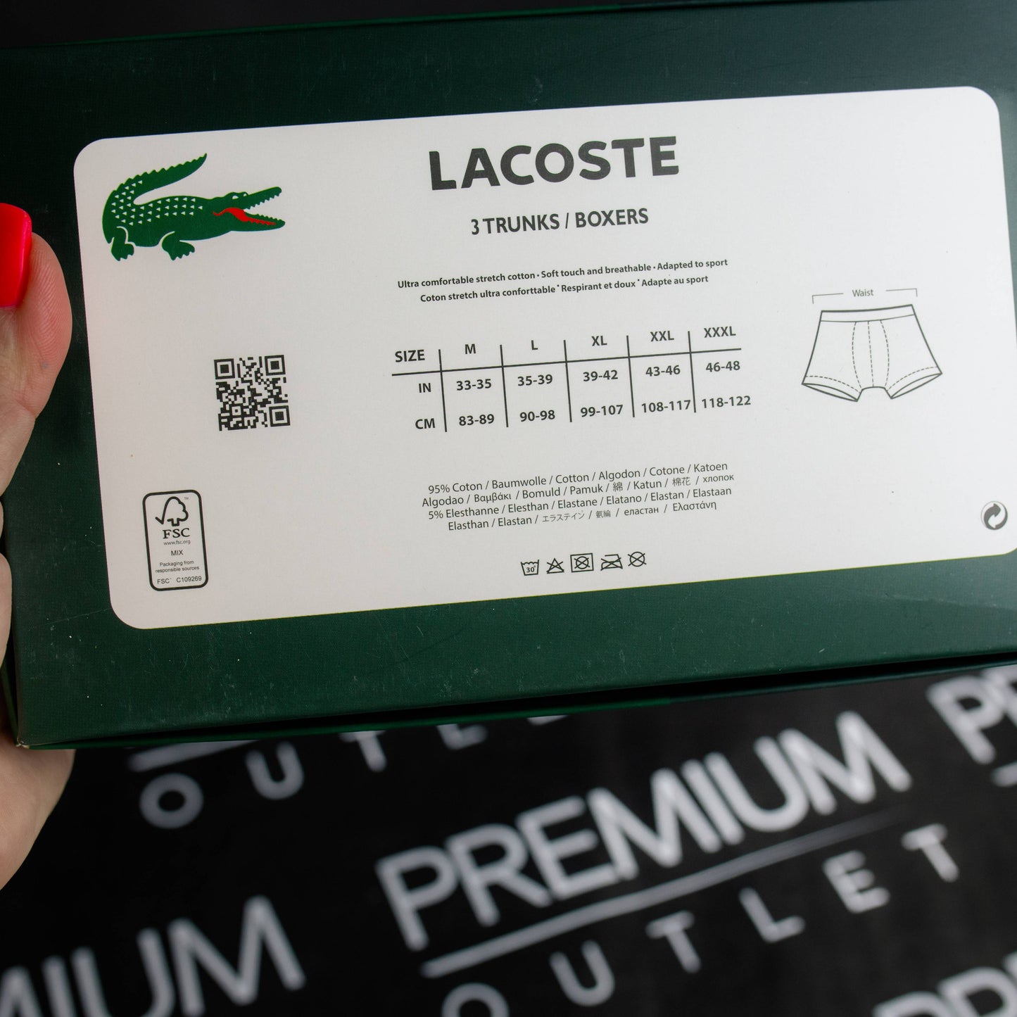 Lacoste muške bokesrice (3kom)