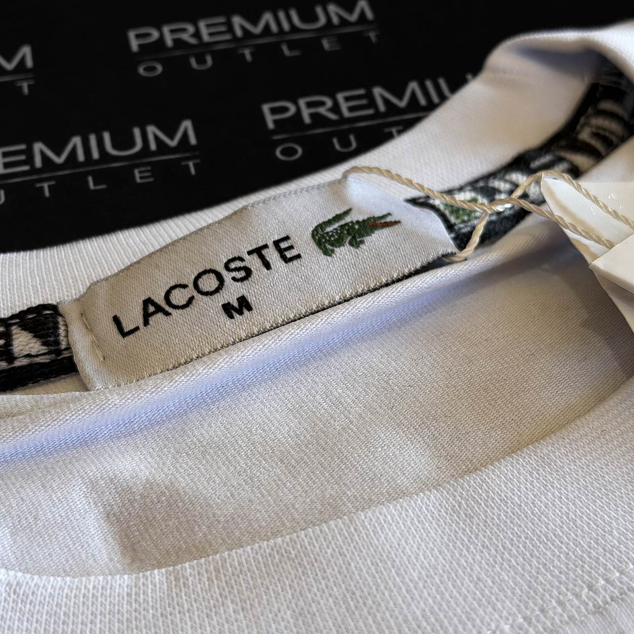 Lacoste bijela muška majica