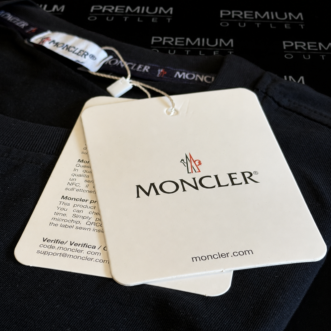 Moncler crna muška majica