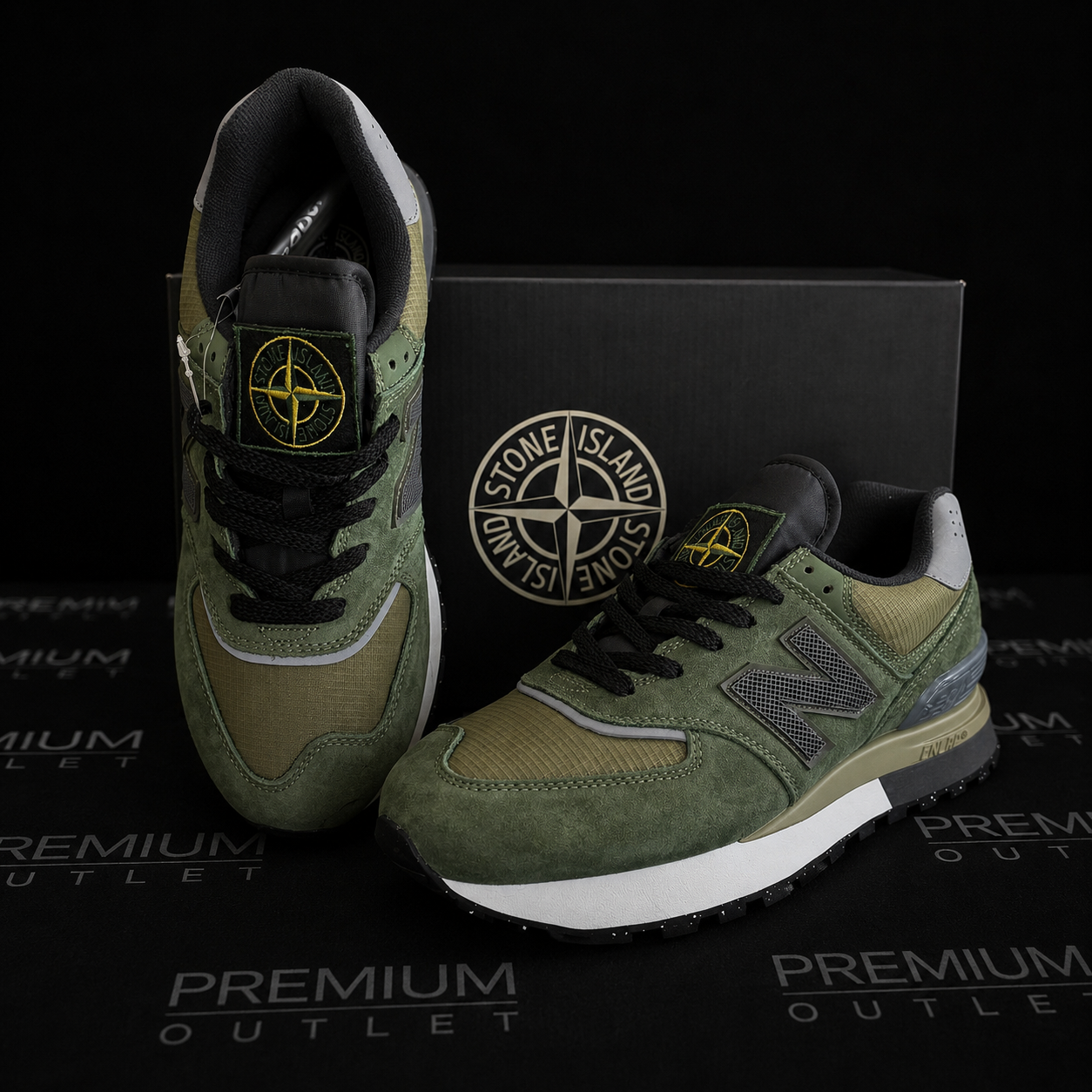 New Balance x Stone Island 574 Legacy “Dark Green”