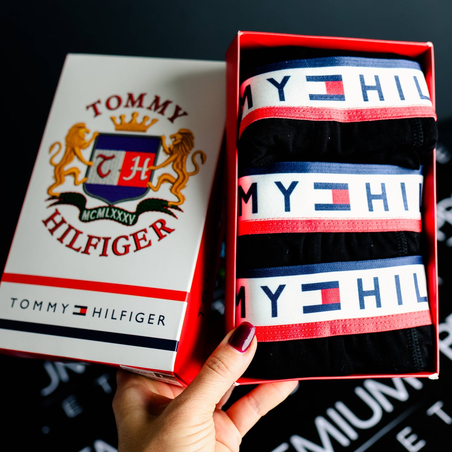 Tommy Hilfiger crne muške bokserice