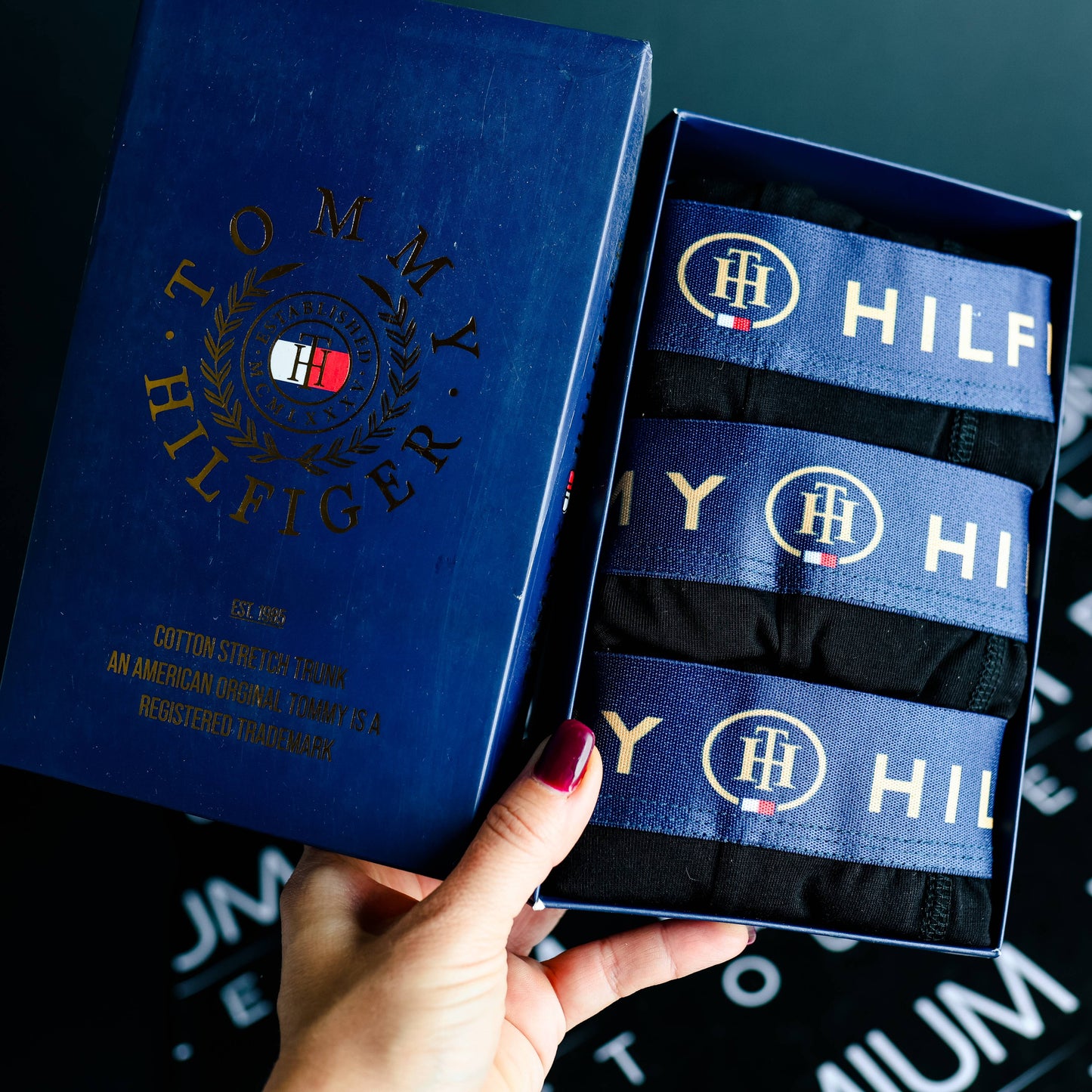 Tommy Hilfiger plave muške bokserice