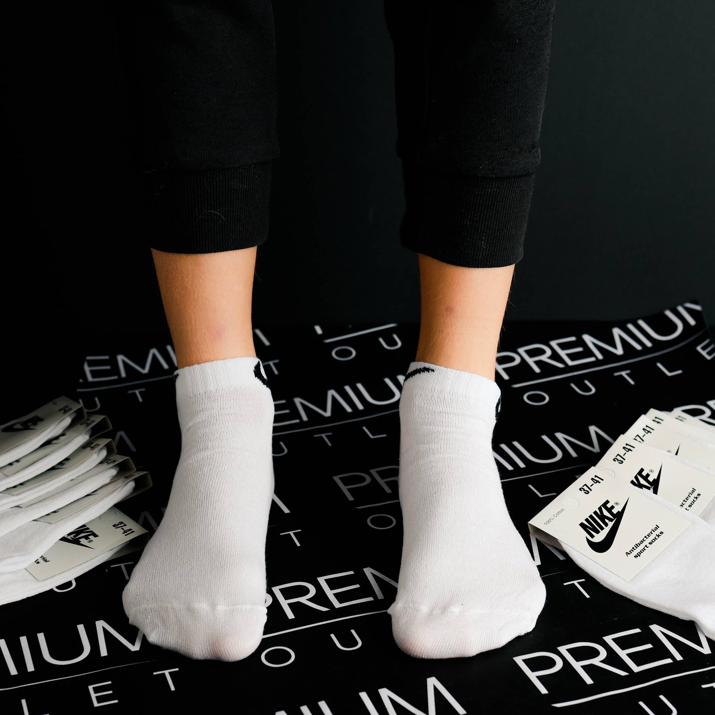 Nike bijele stopalice  - 12 pari