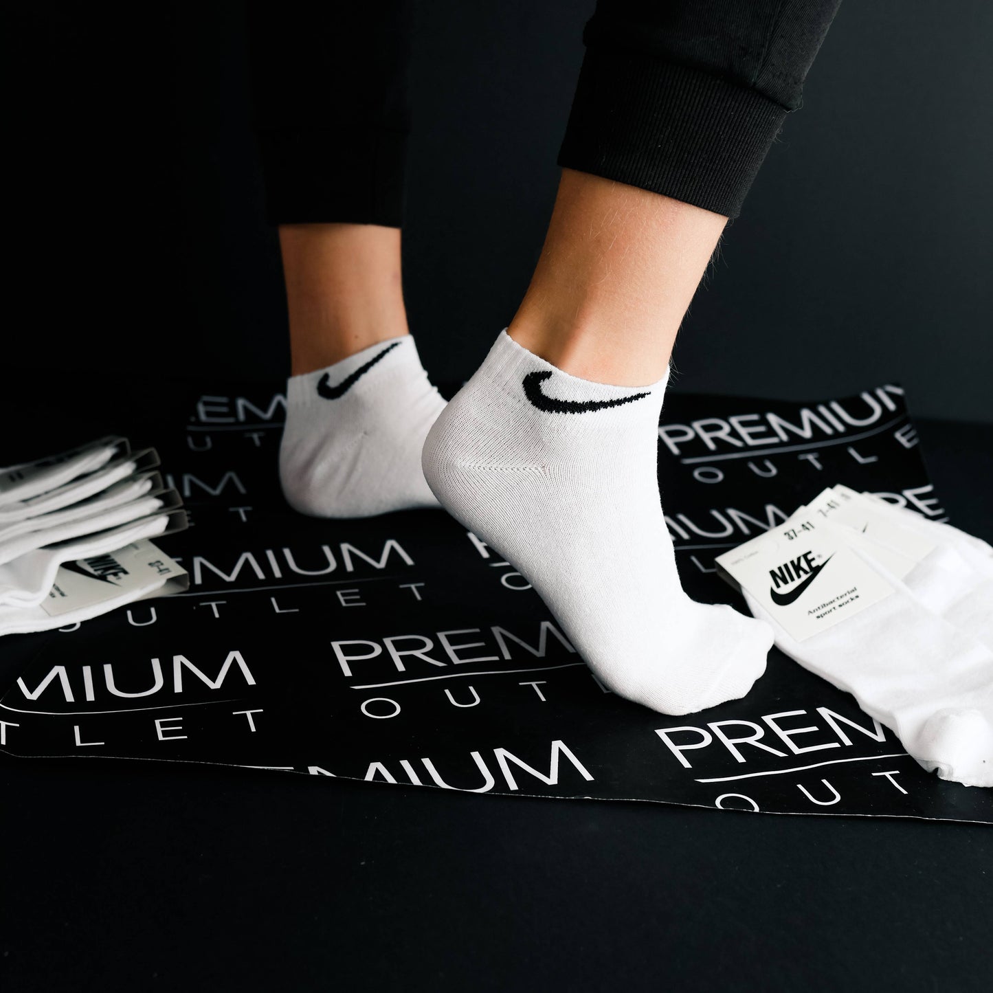 Nike bijele stopalice  - 12 pari