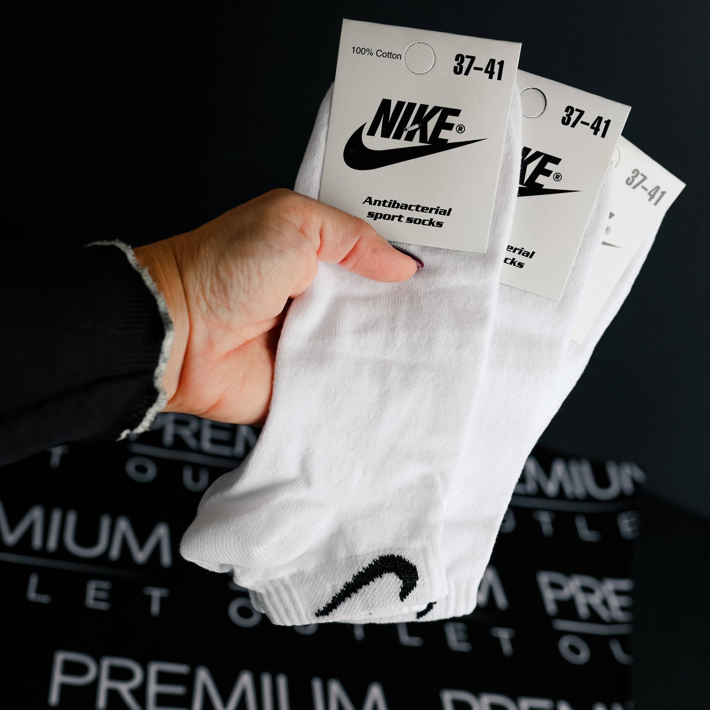 Nike bijele stopalice  - 12 pari