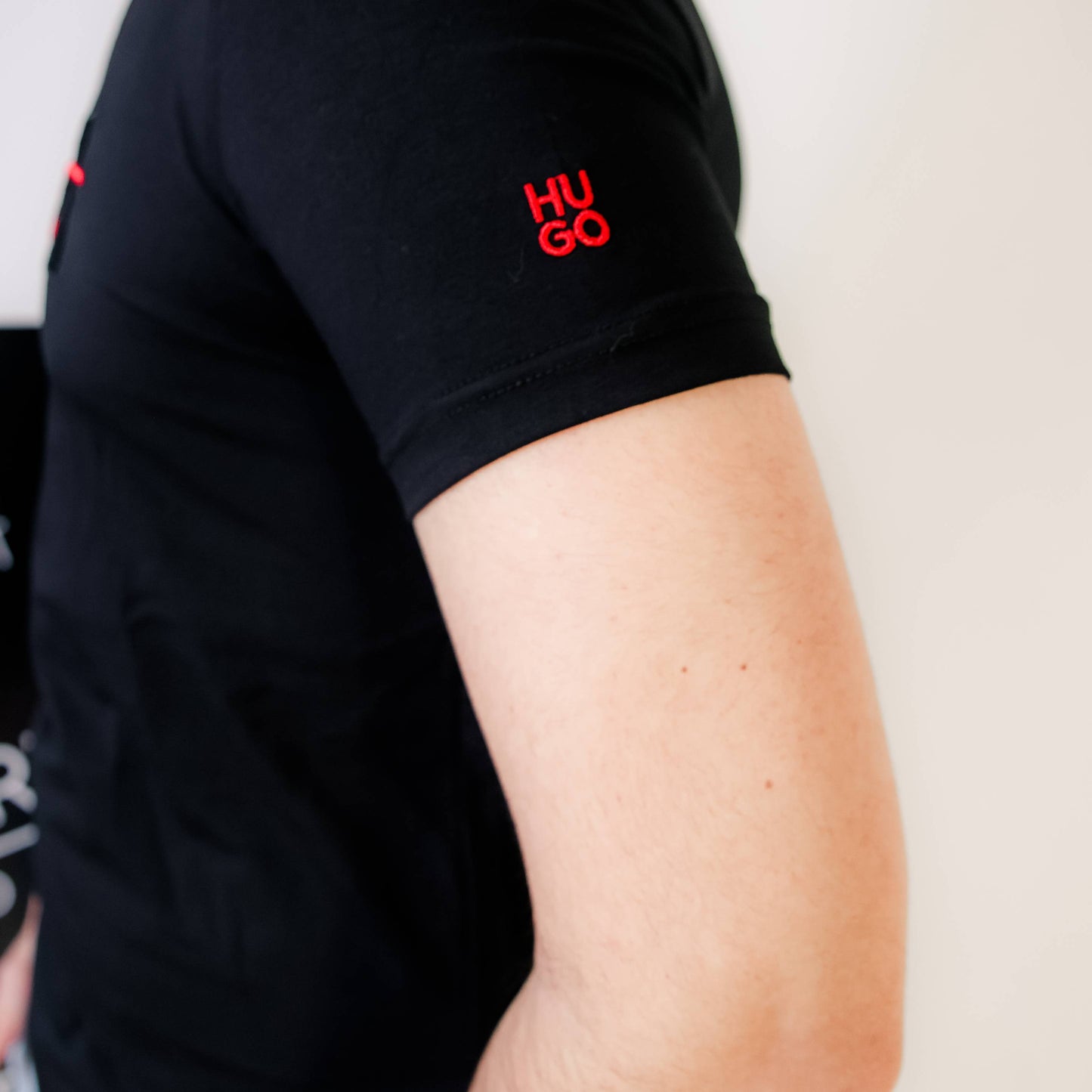 Hugo crna muška majica kratkih rukava