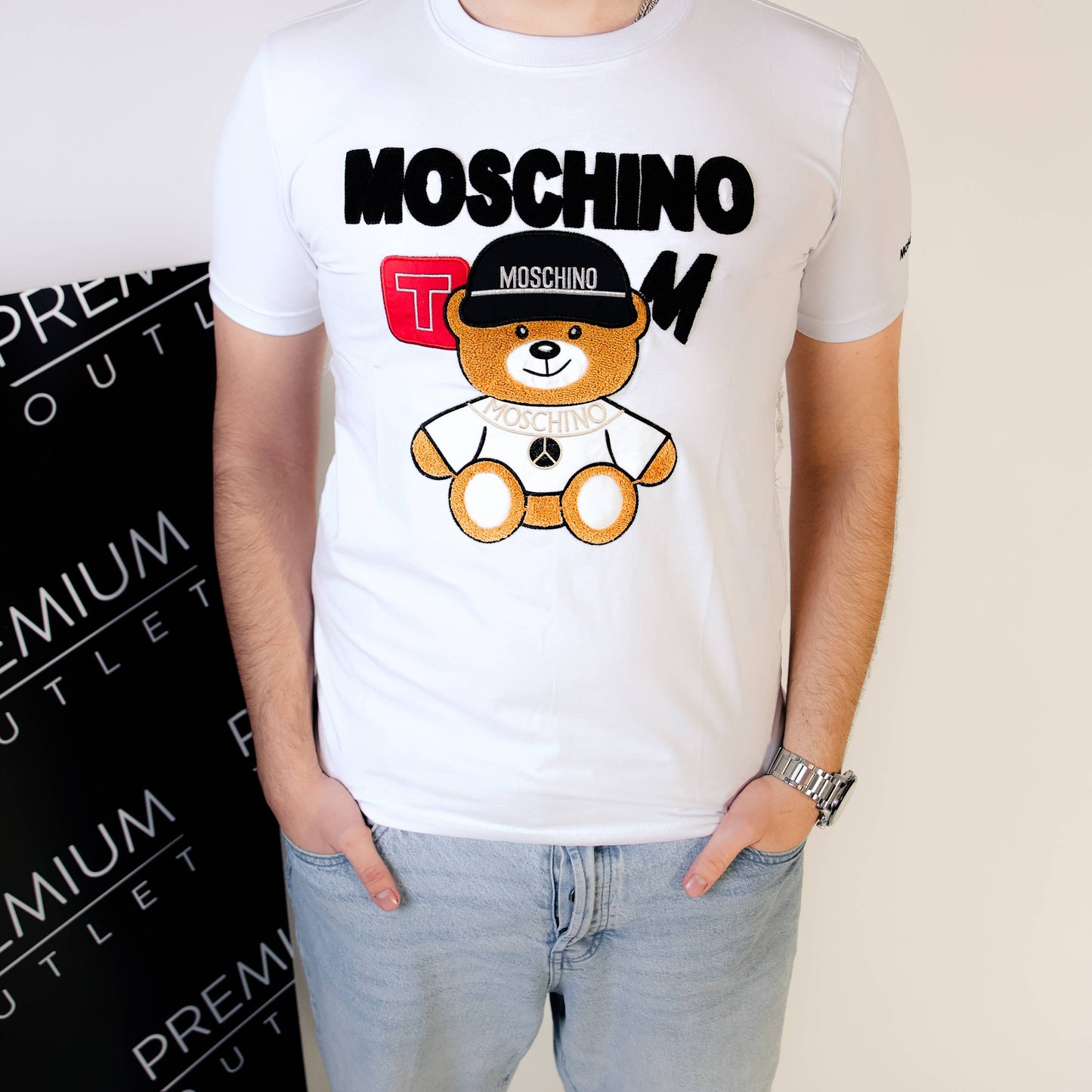 Moschino bijela muška kratka majica