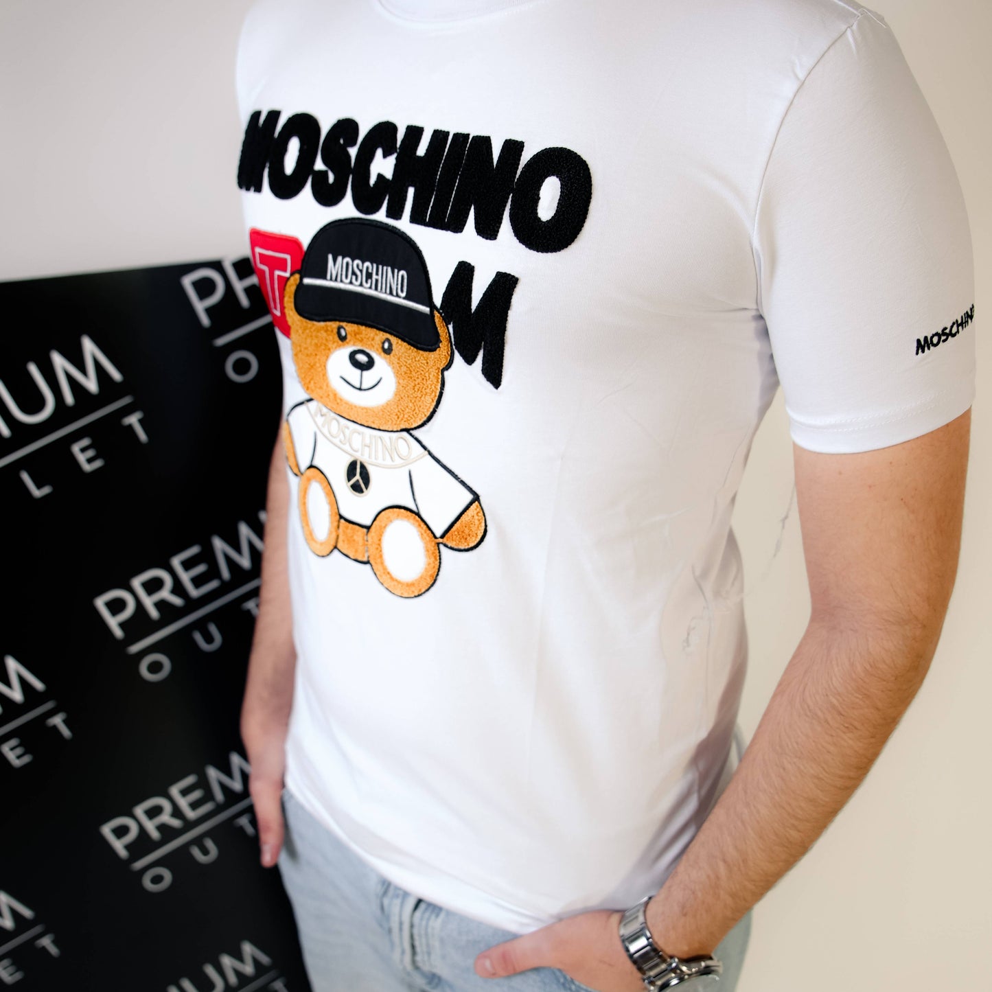Moschino bijela muška kratka majica