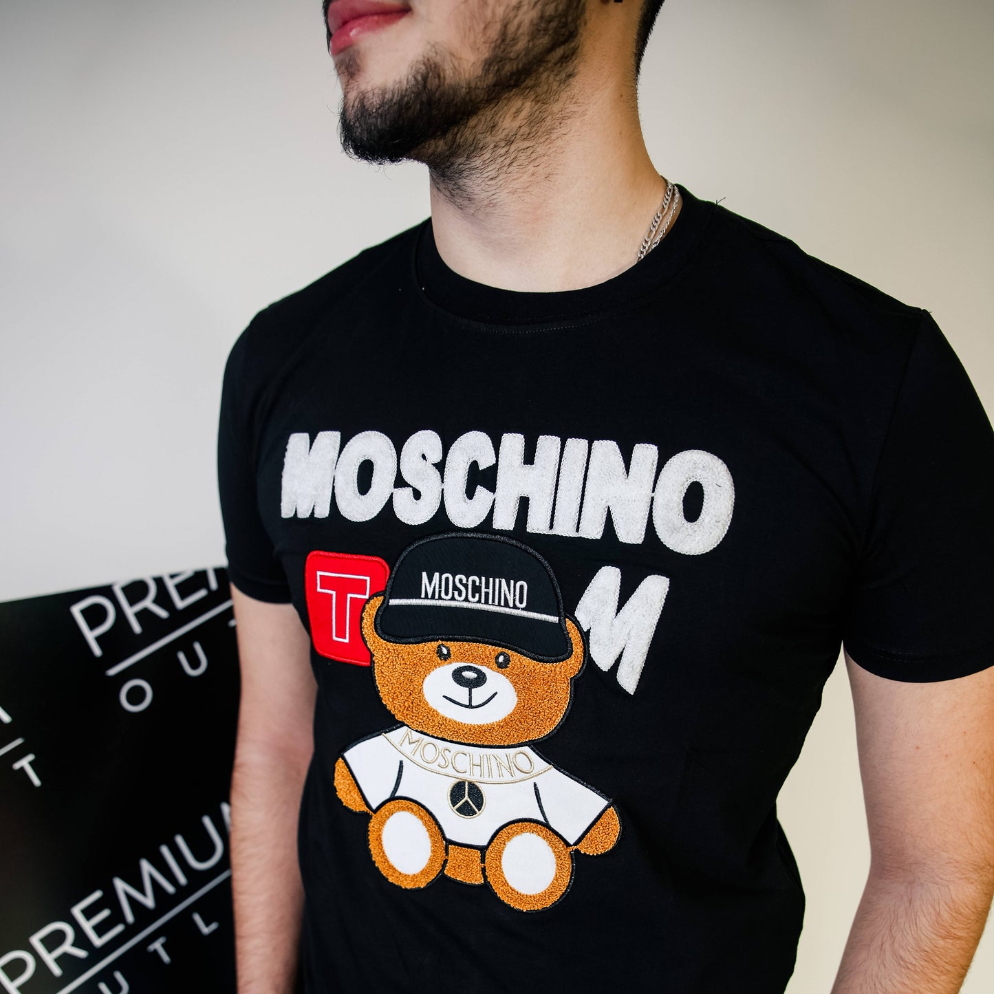 Moschino crna muška kratka majica