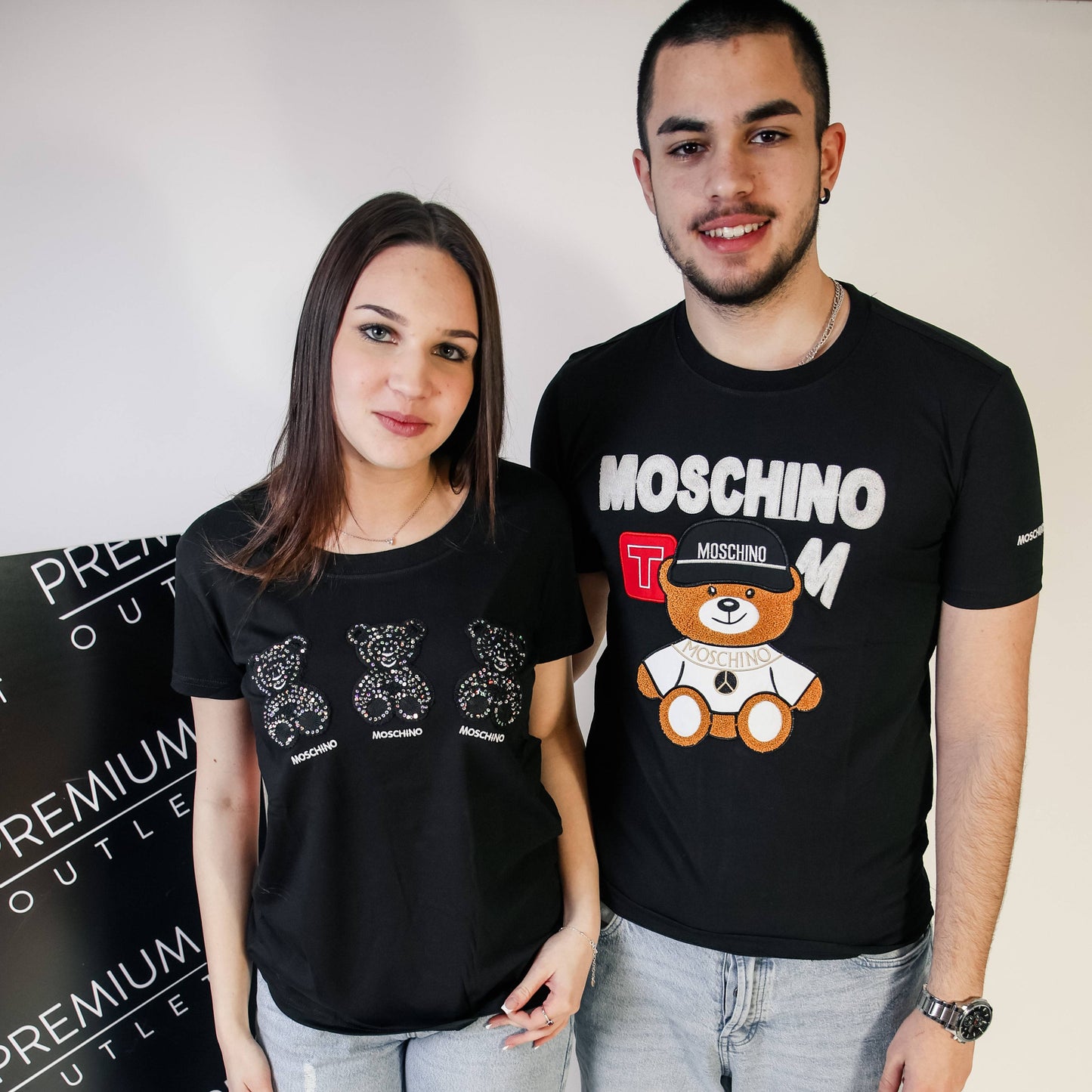 Moschino crna muška kratka majica