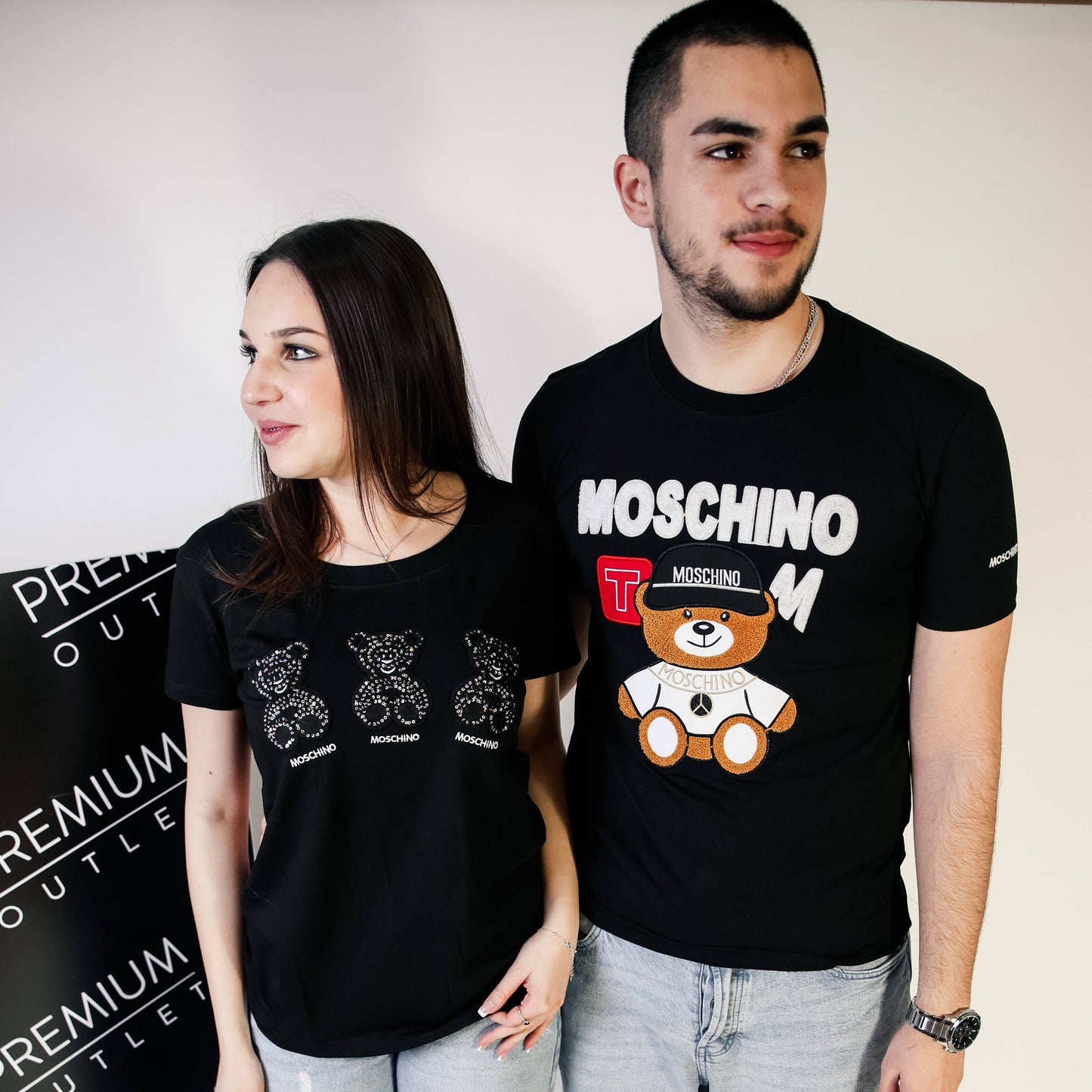 Moschino crna muška kratka majica