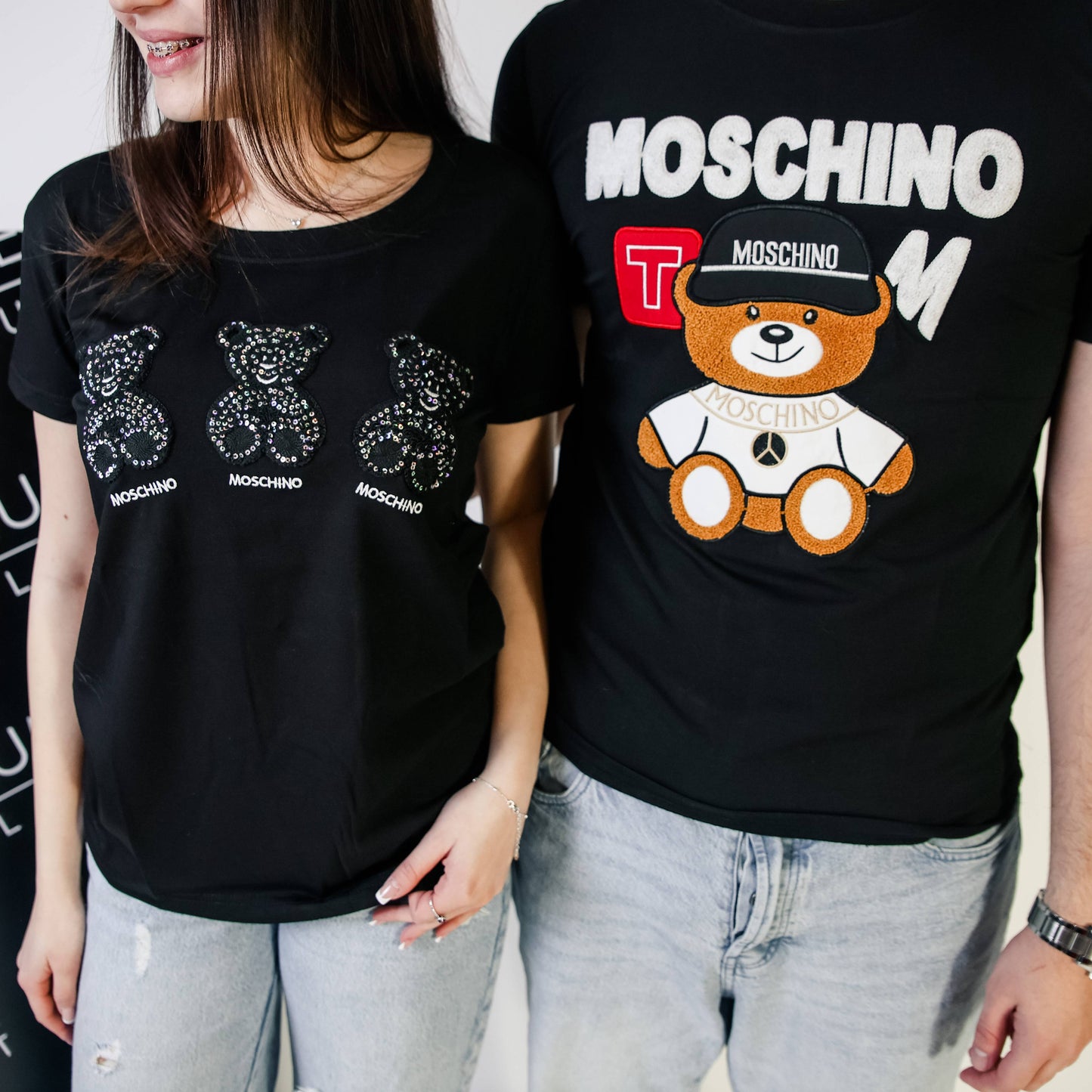 Moschino crna muška kratka majica