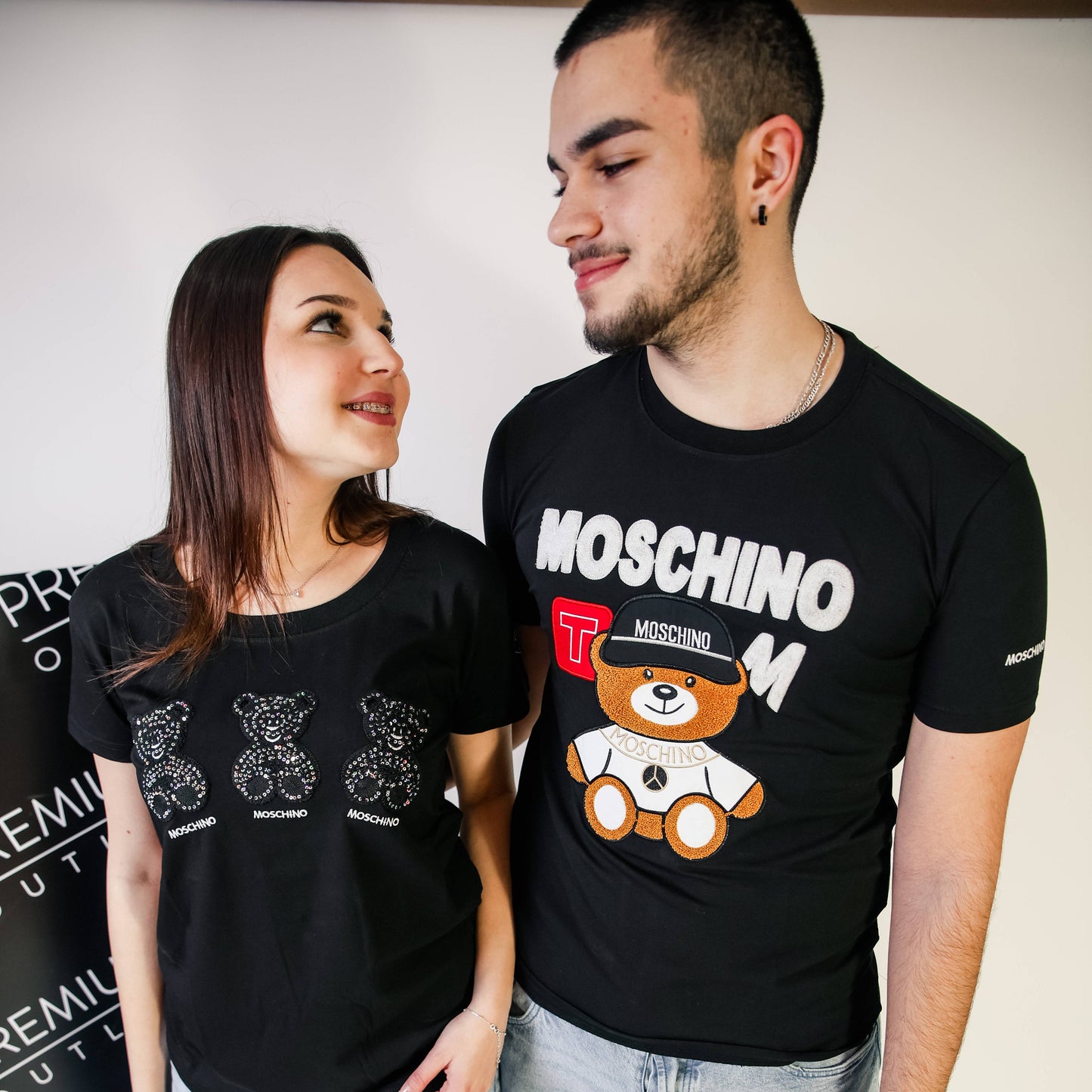 Moschino crna muška kratka majica