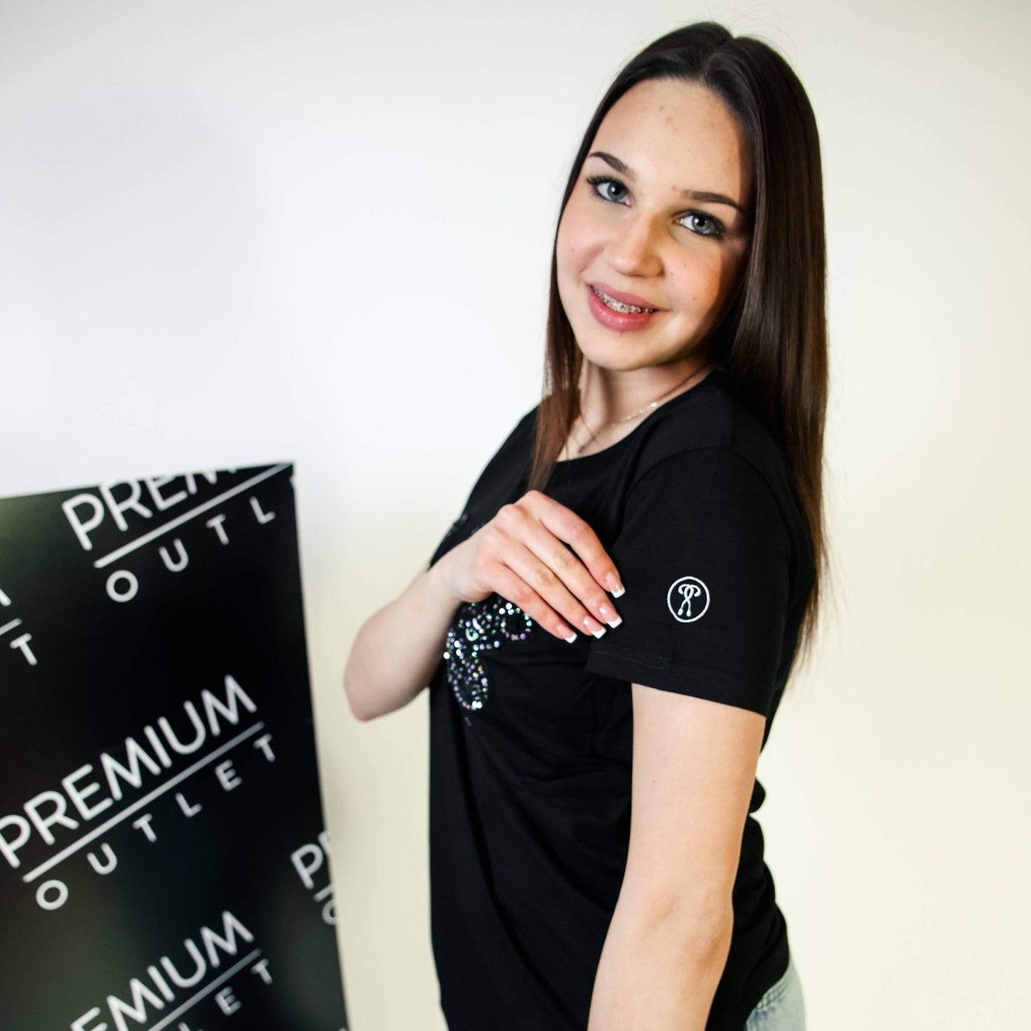 Moschino crna ženska kratka majica