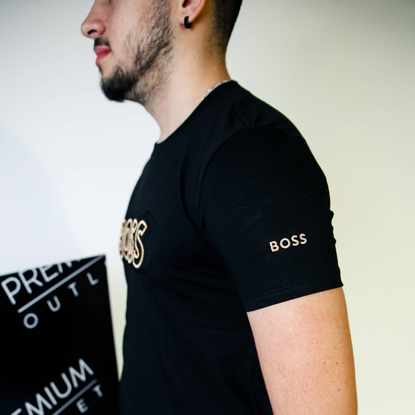 Boss crna kratka majica