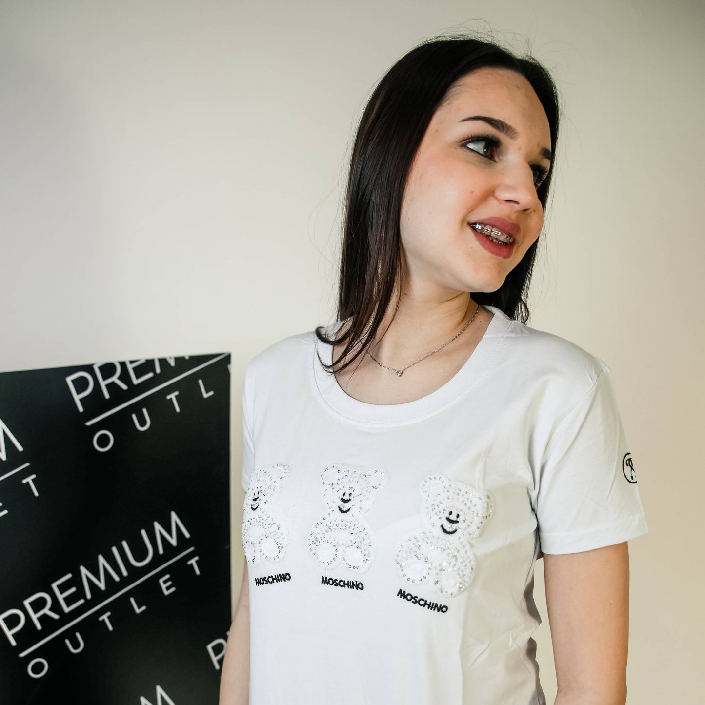 Moschino bijela ženska kratka majica