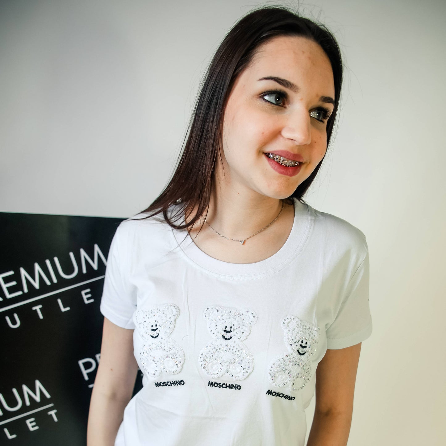 Moschino bijela ženska kratka majica