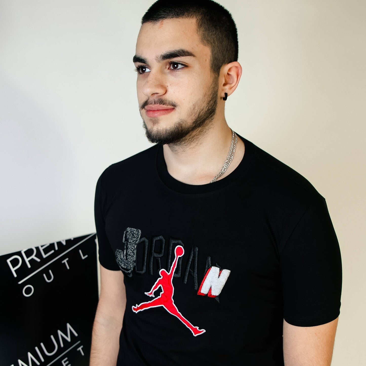Jordan crna muška kratka majica