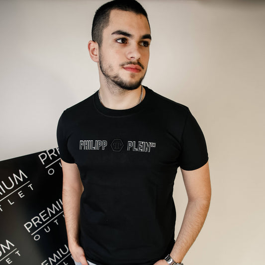 Phillip Plein crna muška kratka majica