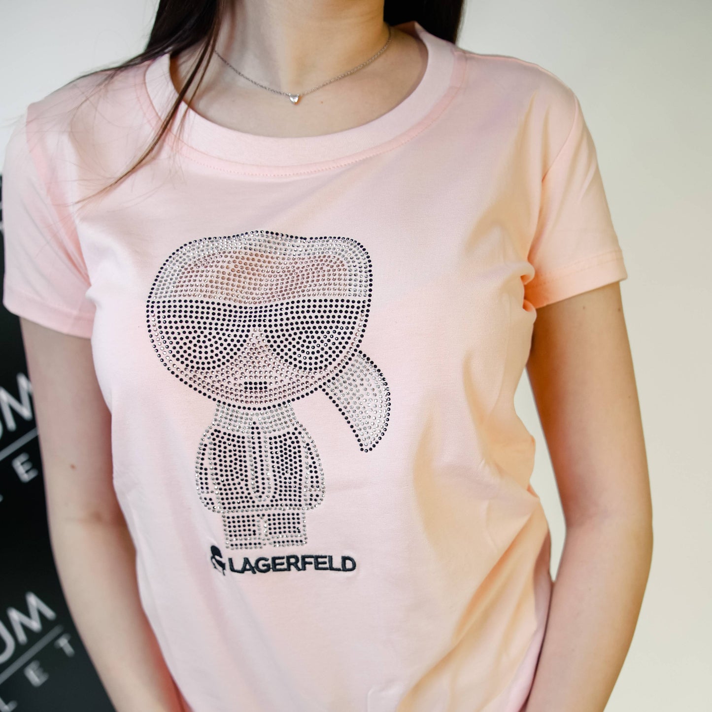 Karl Lagerfeld roza ženska kratka majica