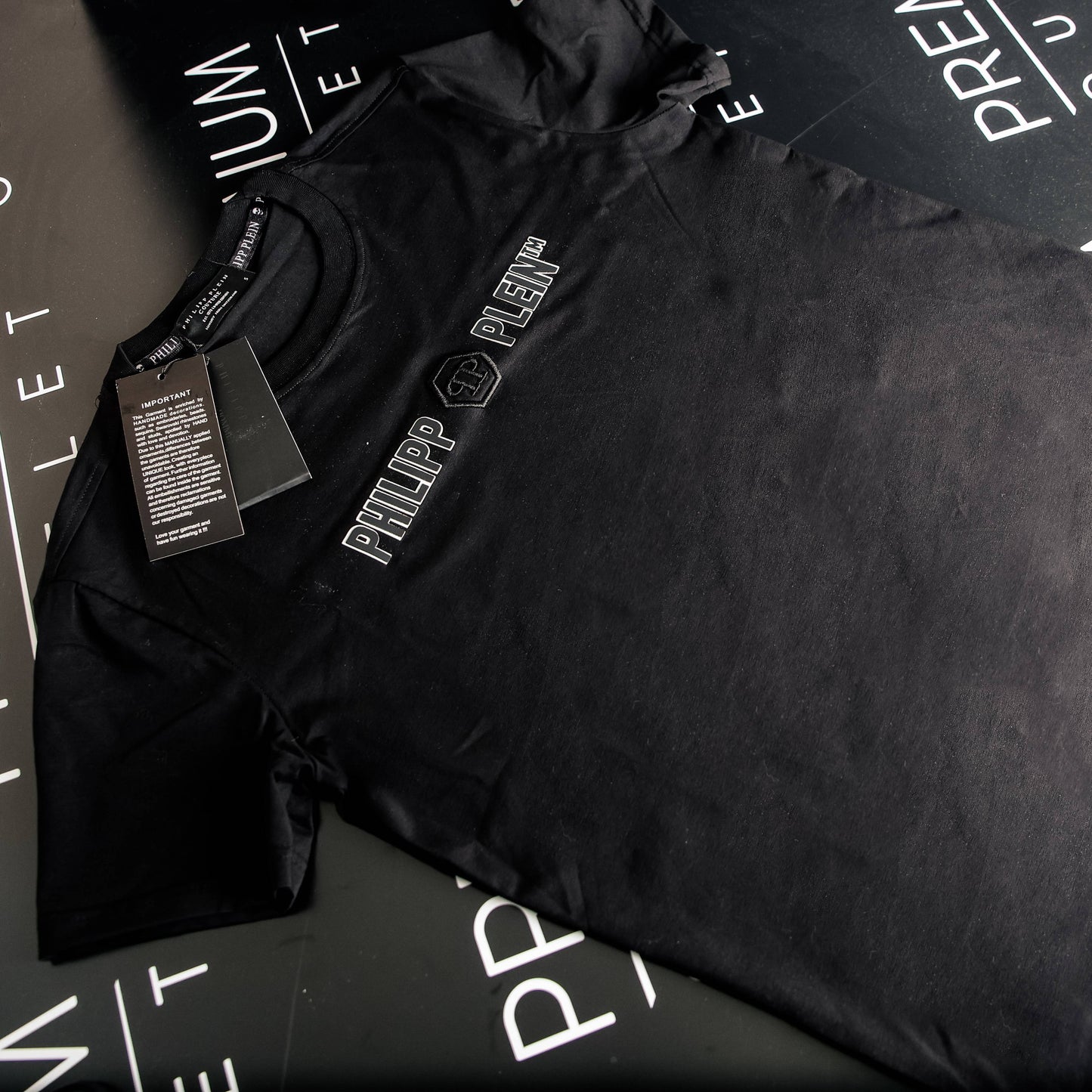 Phillip Plein crna muška kratka majica