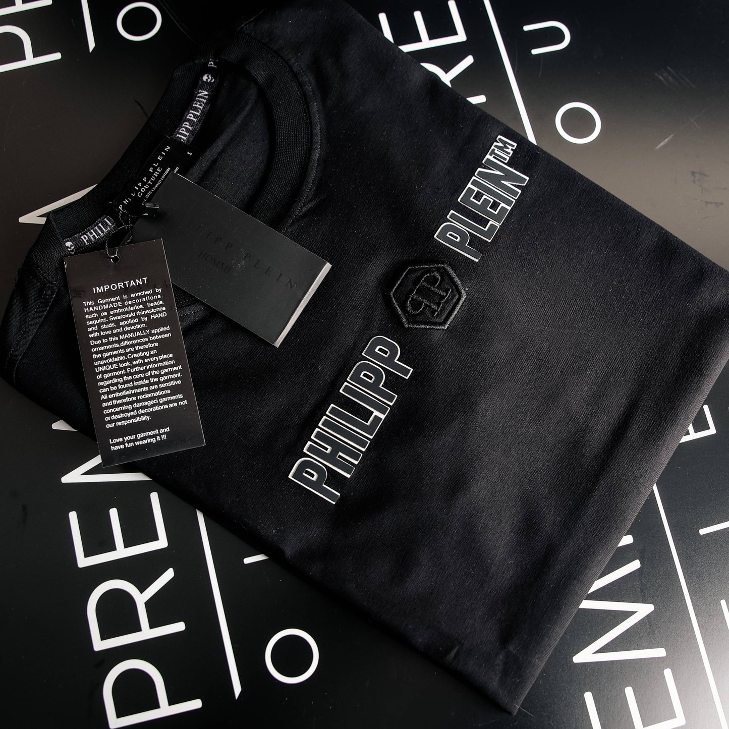 Phillip Plein crna muška kratka majica