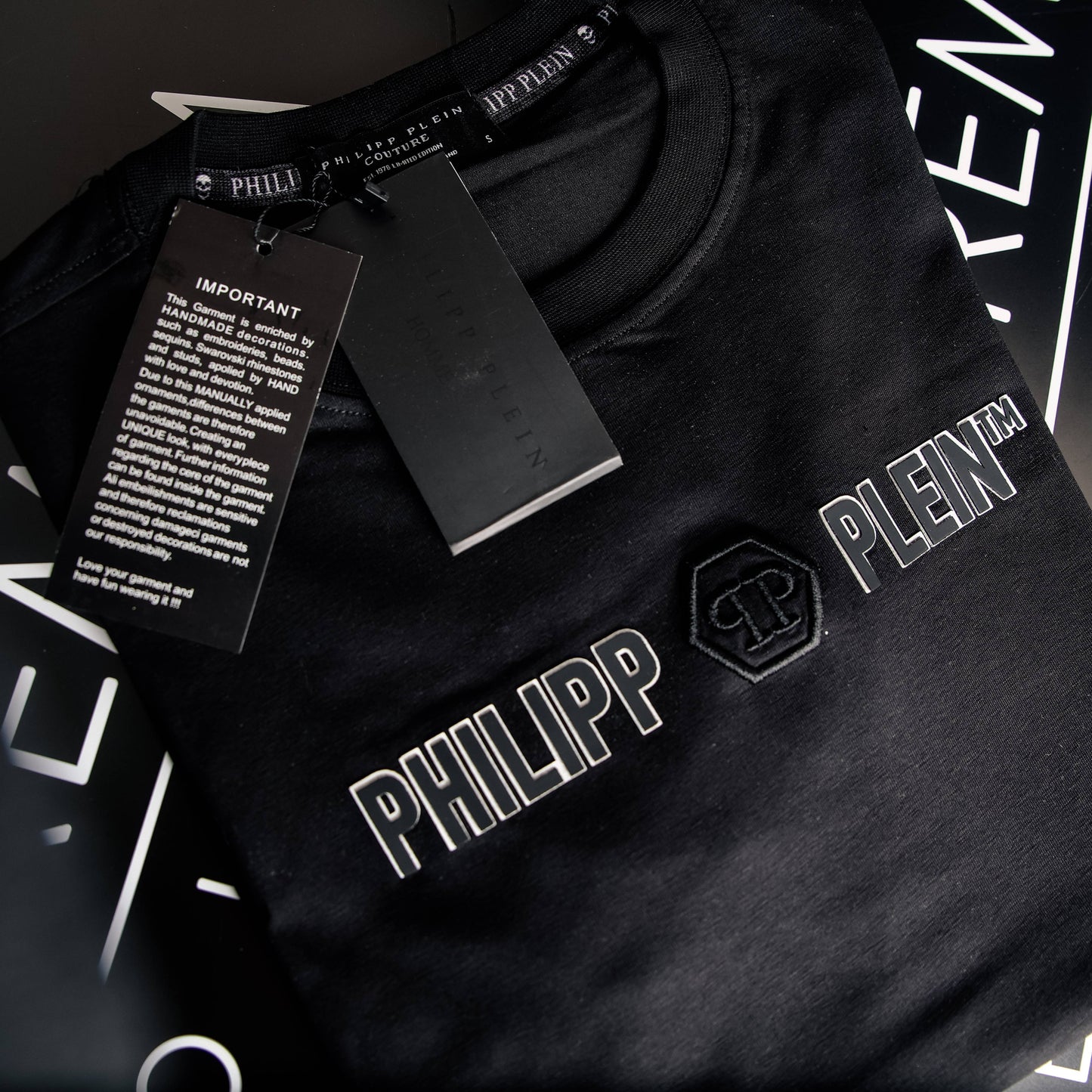 Phillip Plein crna muška kratka majica