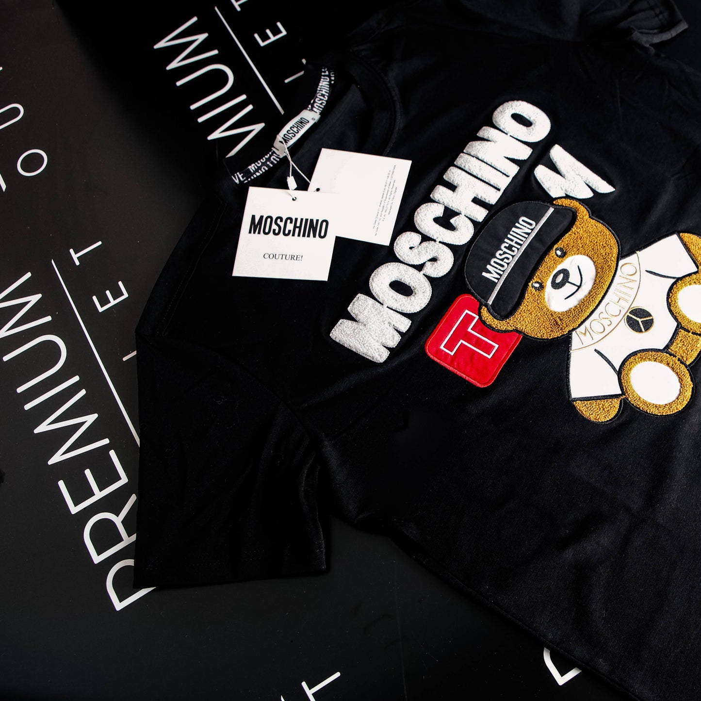 Moschino crna muška kratka majica