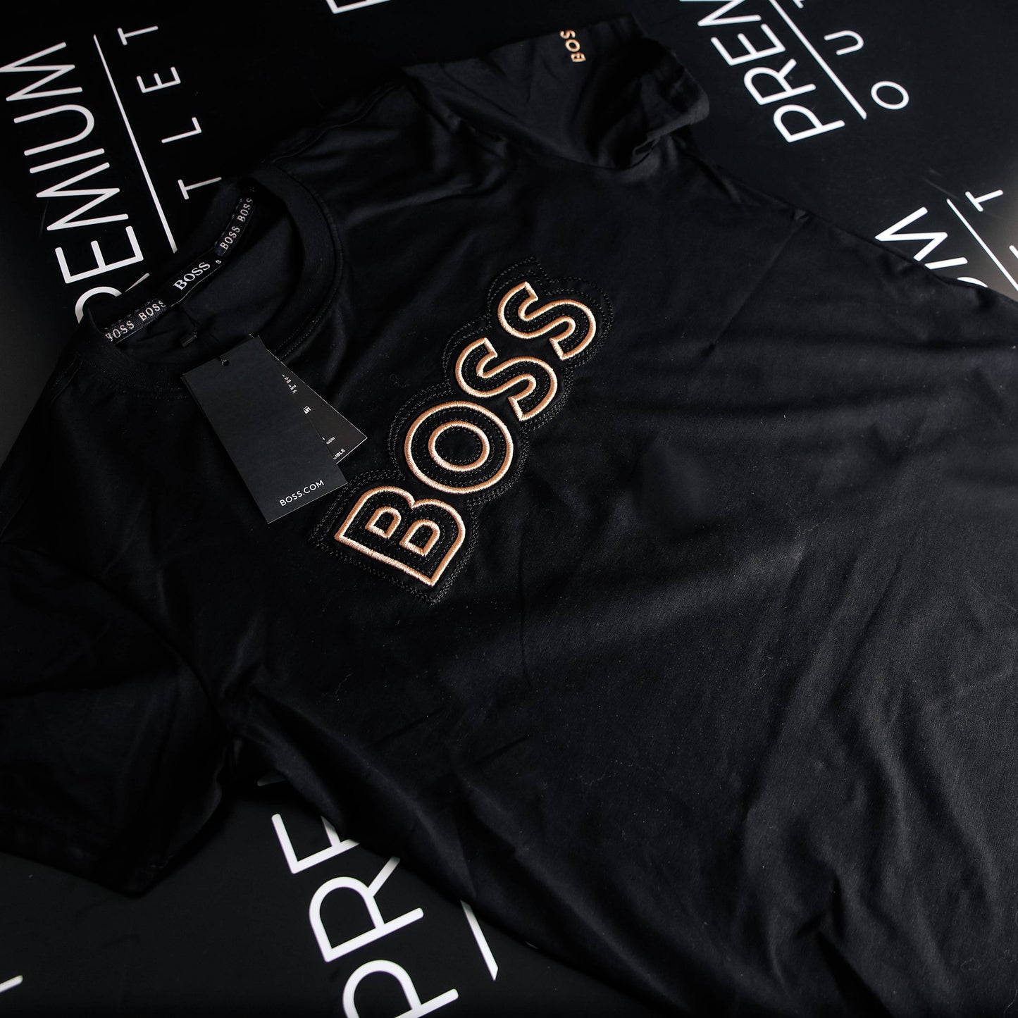 Boss crna kratka majica