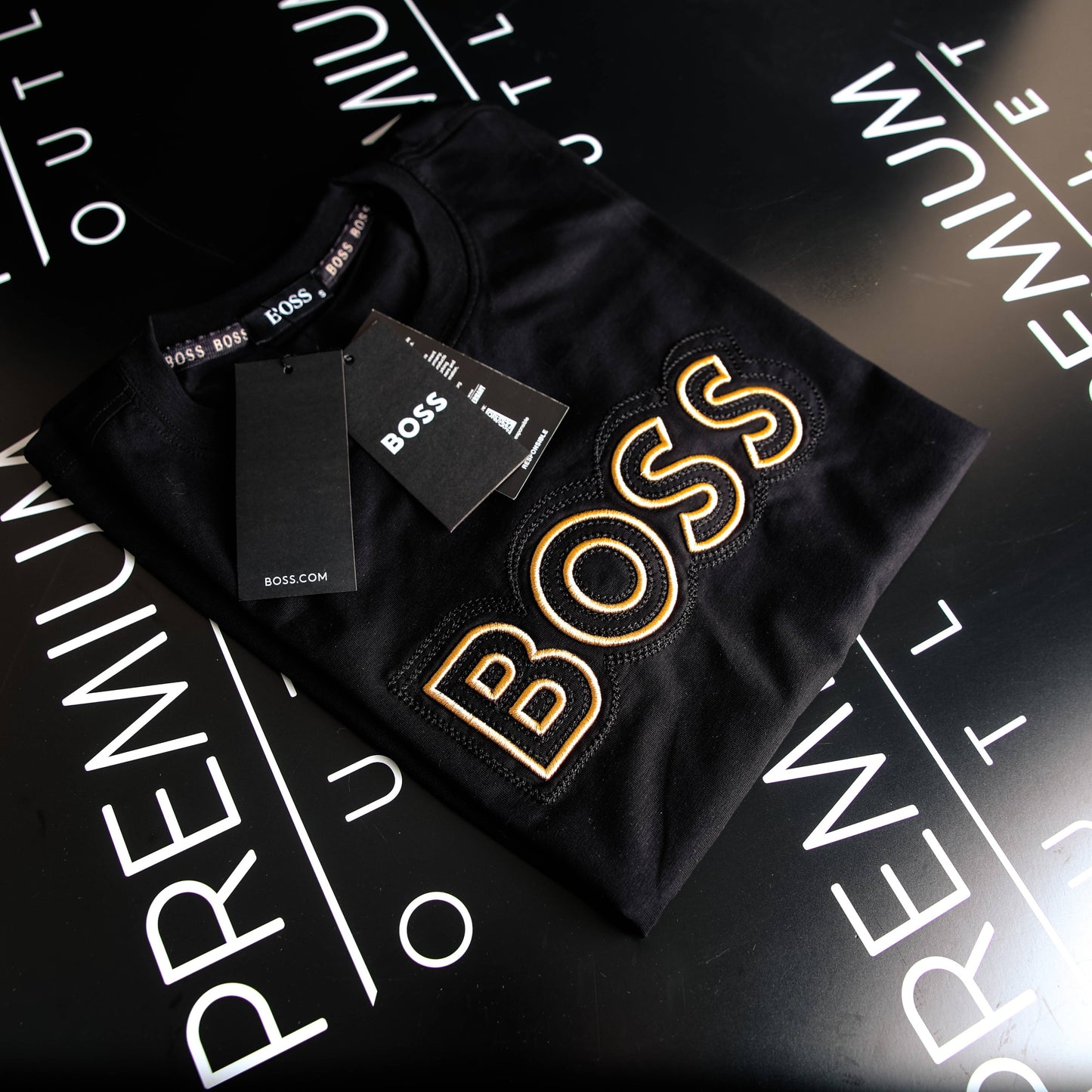 Boss crna kratka majica