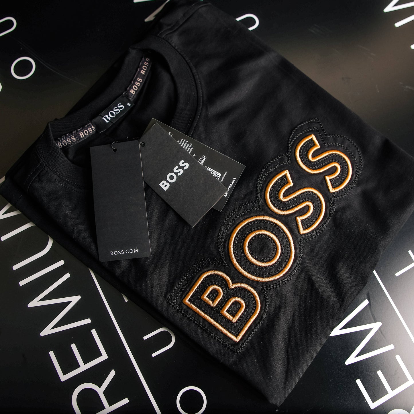 Boss crna kratka majica