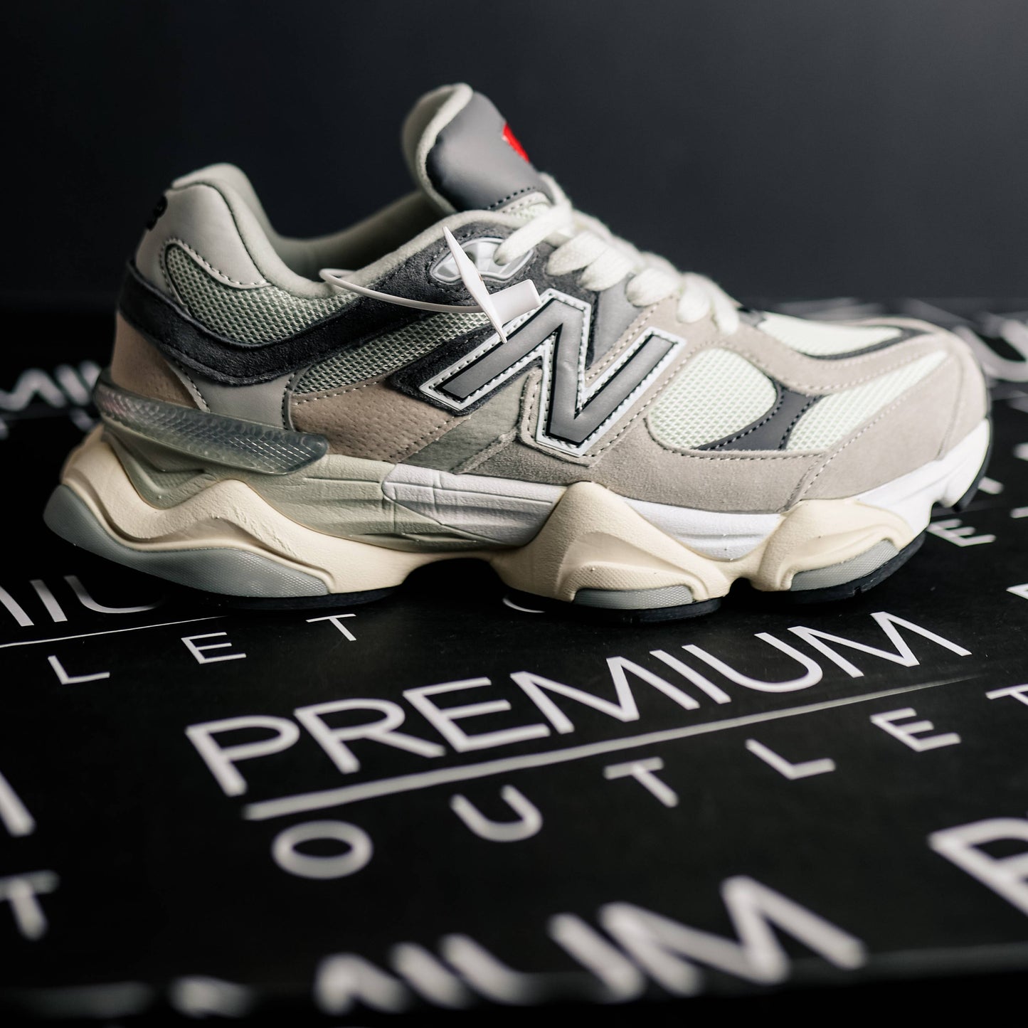 New Balance 9060 Grey logo
