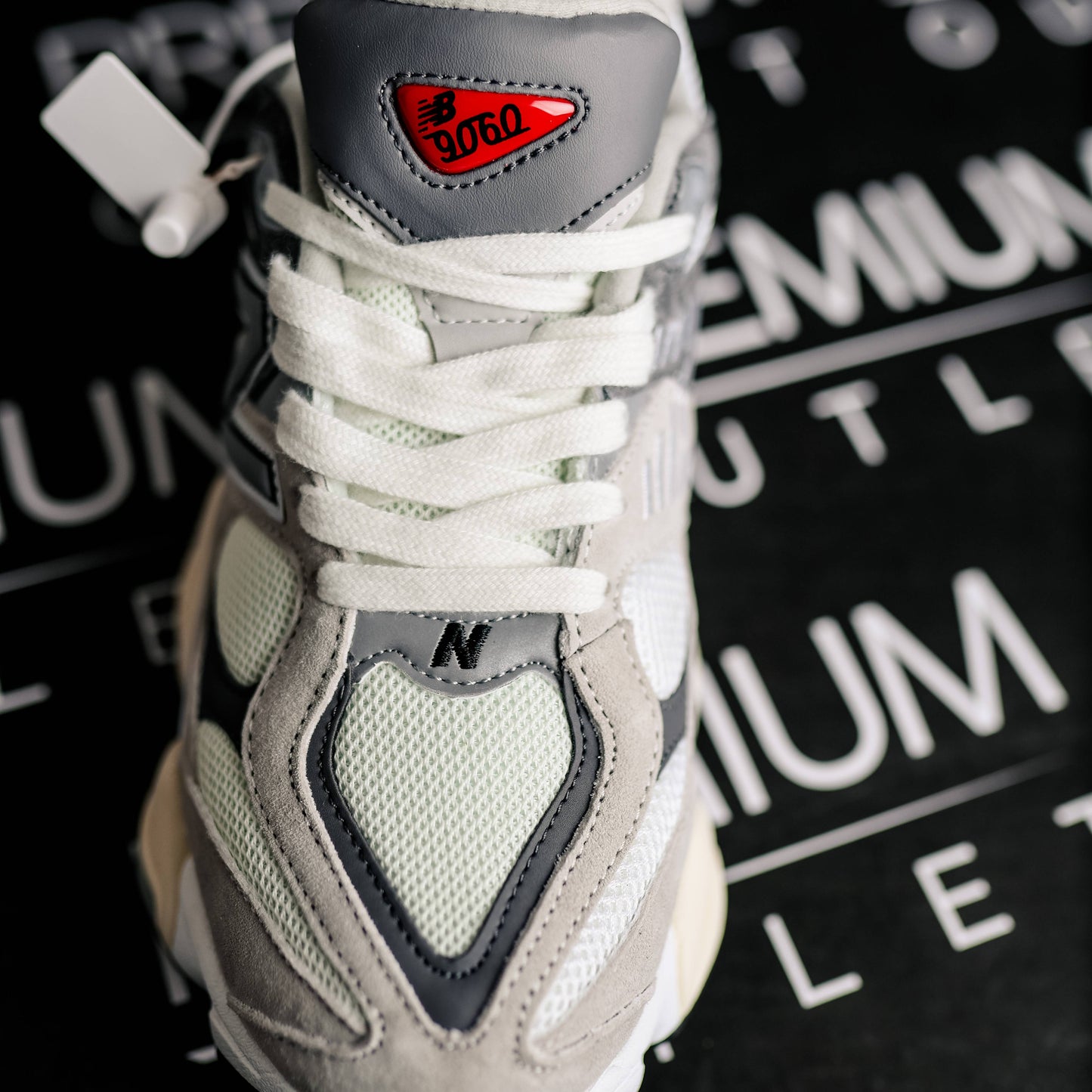 New Balance 9060 Grey logo