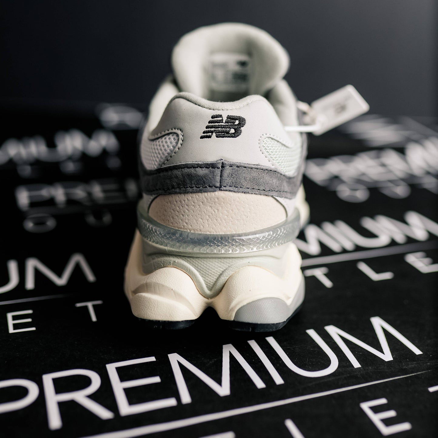 New Balance 9060 Grey logo