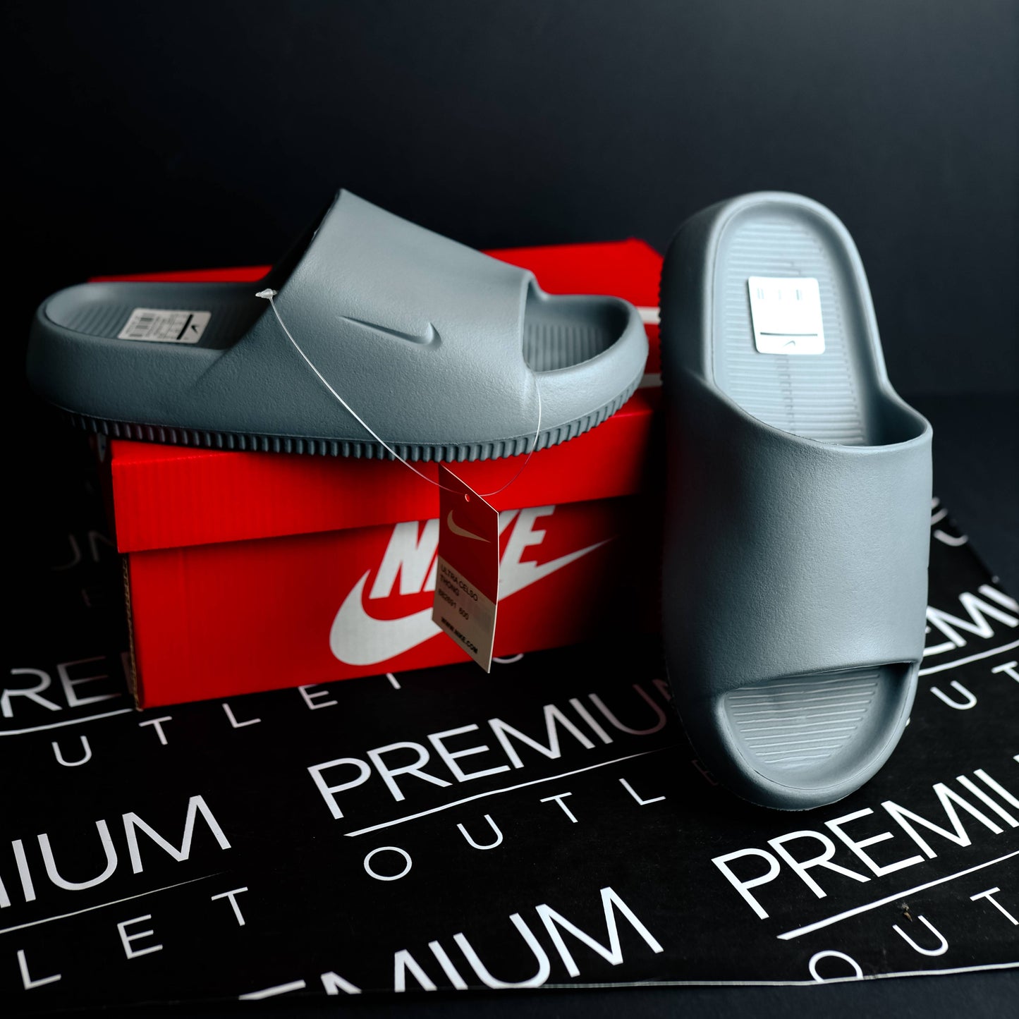 Nike Calm Slides Gray