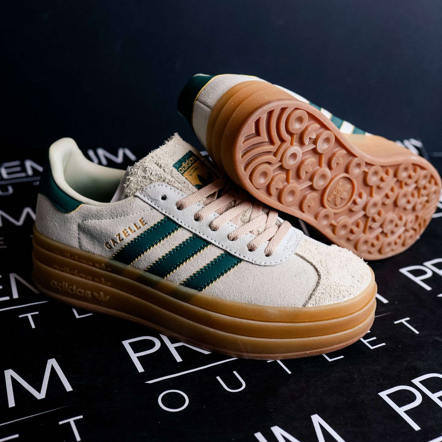 Adidas Gazelle Bold Cream Collegiate Green