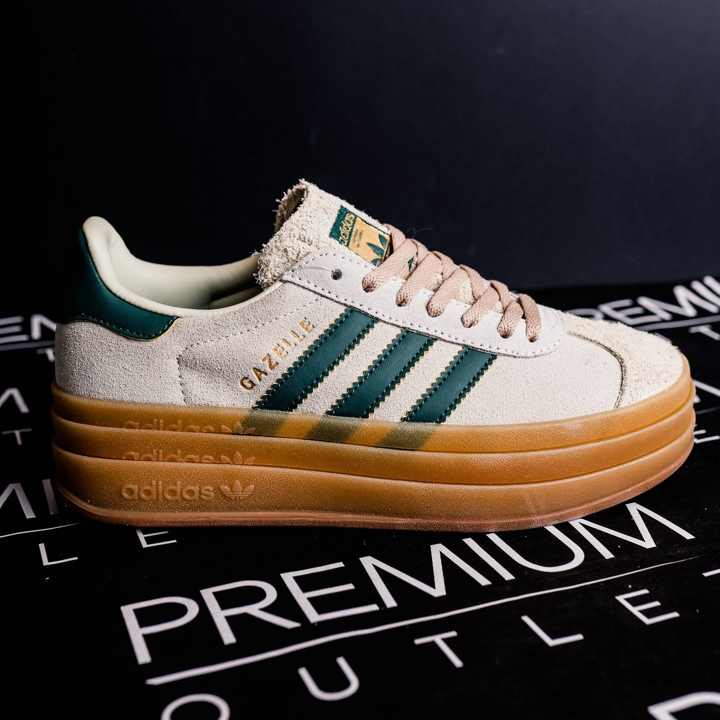 Adidas Gazelle Bold Cream Collegiate Green
