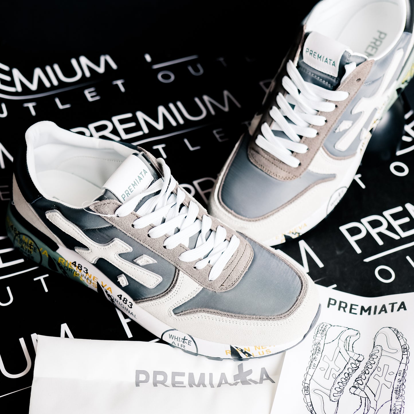 Premiata Mase 7868 Gray