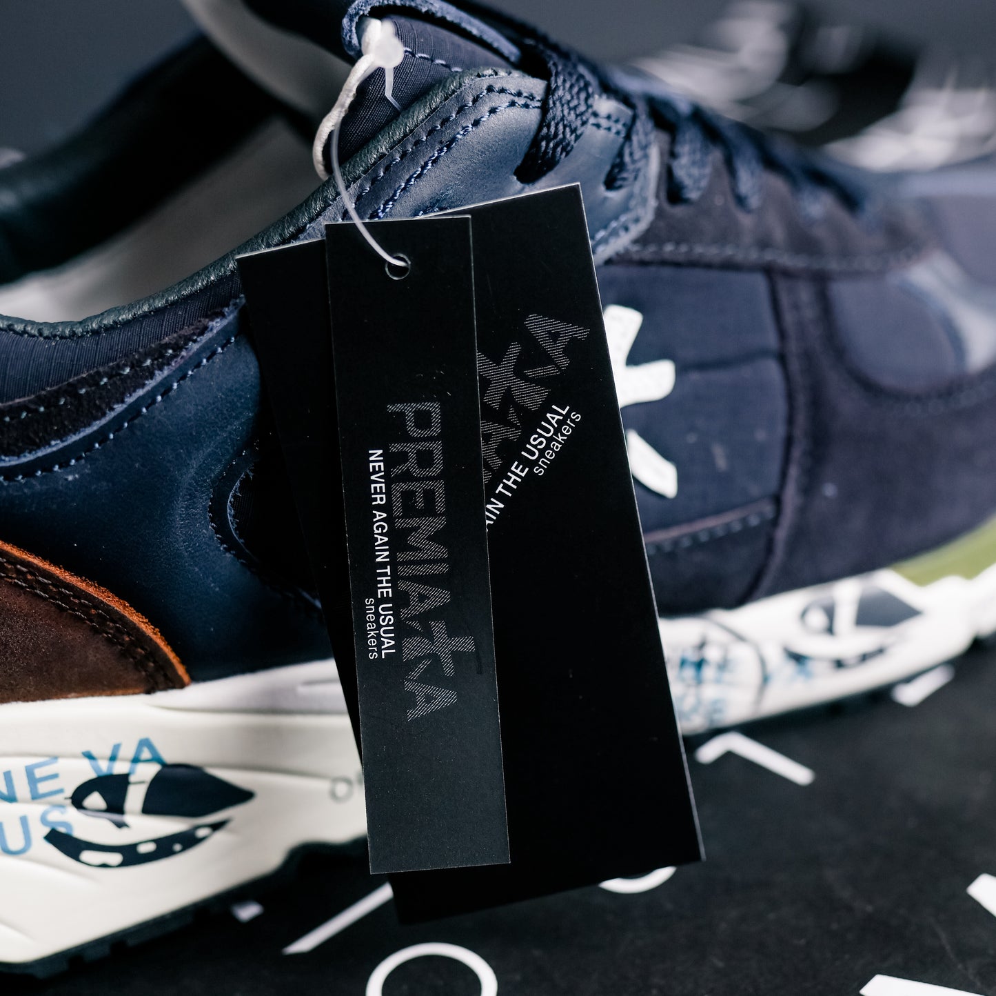 Premiata Mase 7868 Navy Blue and White