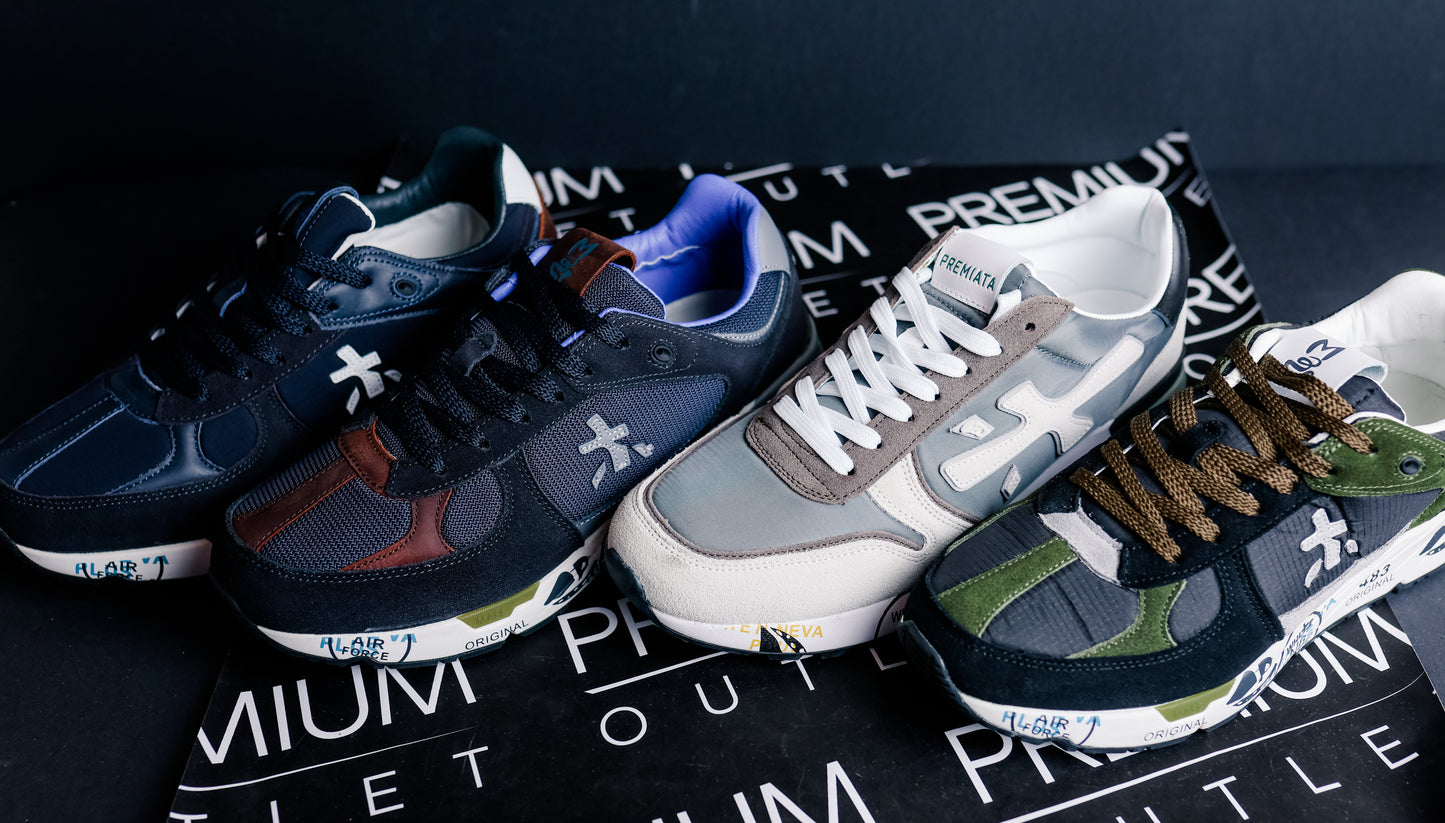 Premiata Mase 7868 Navy Blue and White