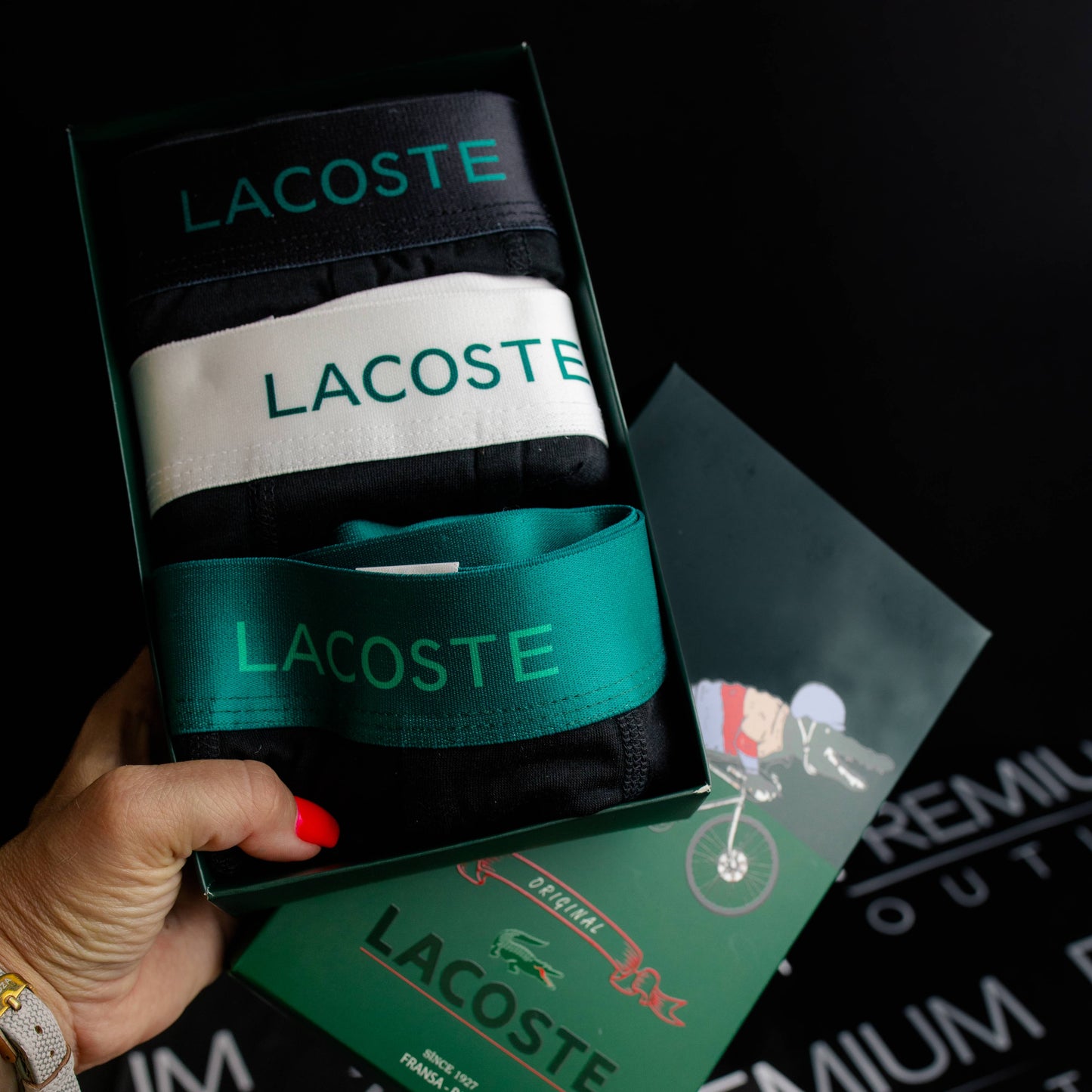 Lacoste muške bokesrice (3kom)