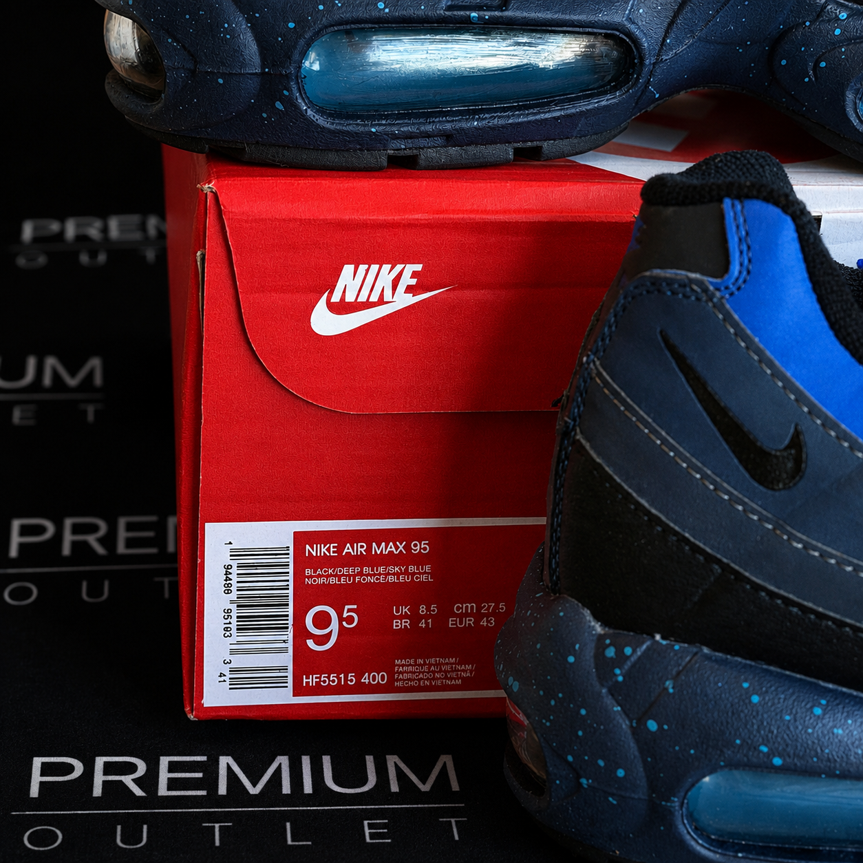 Nike Air Max 95 x Stash 'Black and Harbour Blue'