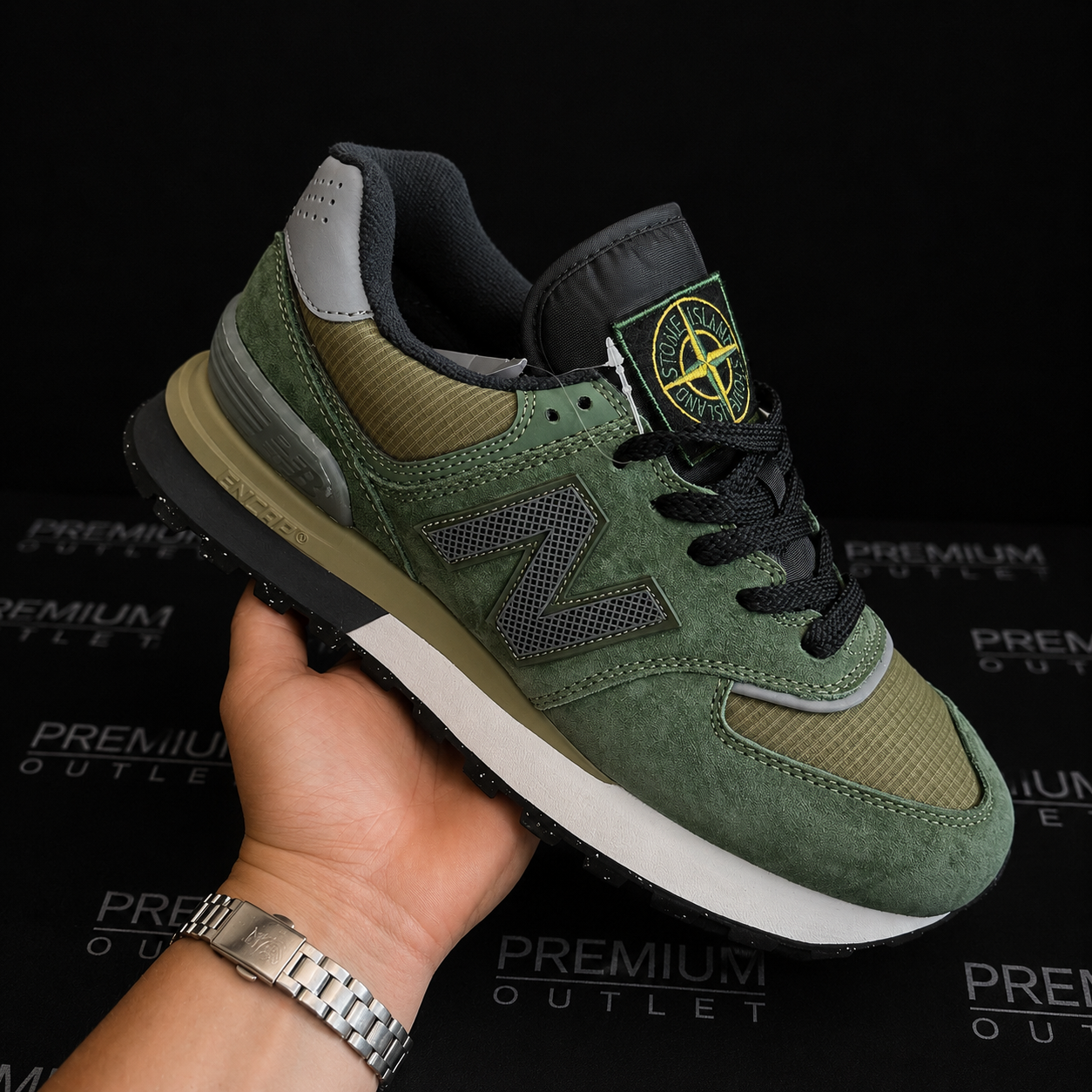 New Balance x Stone Island 574 Legacy “Dark Green”