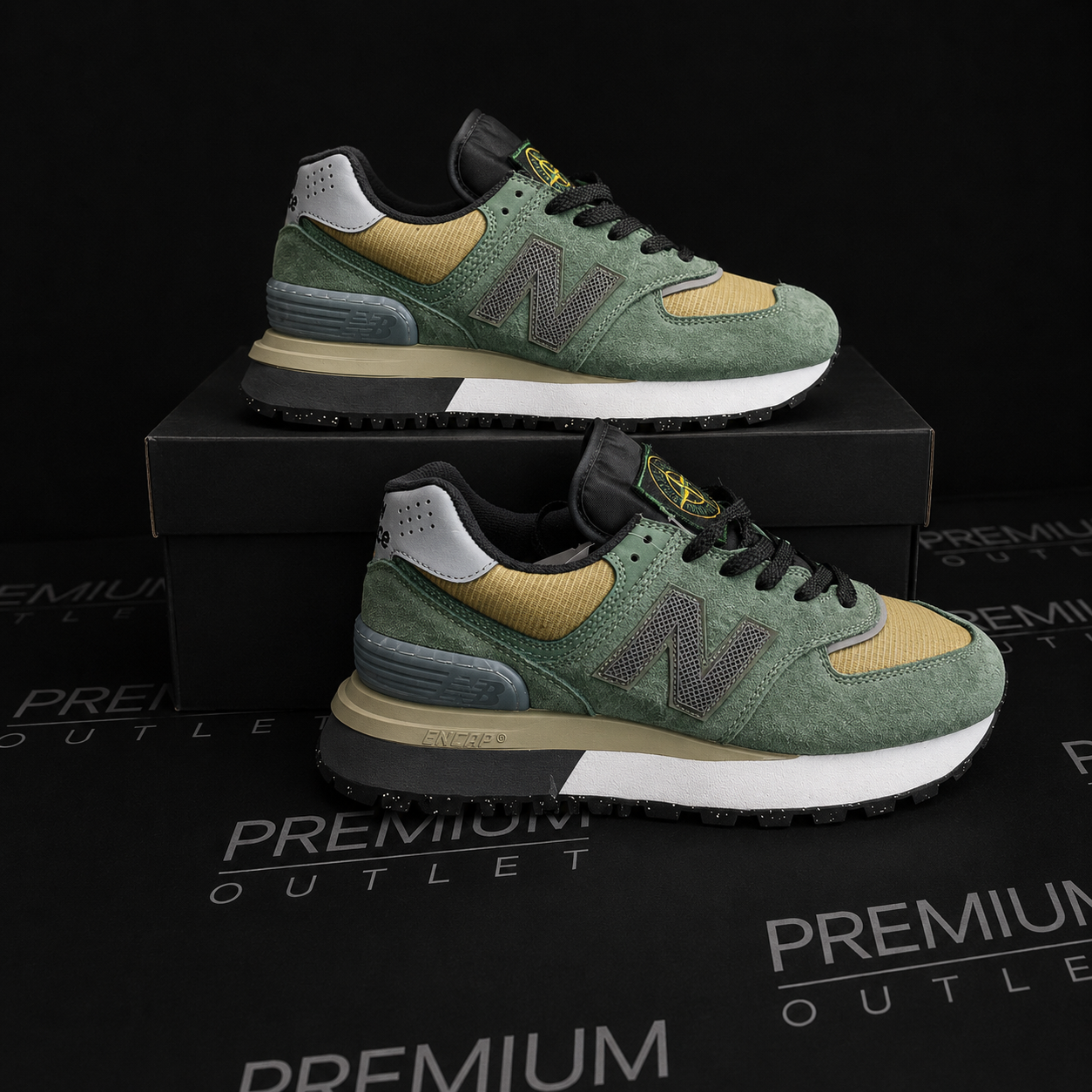 New Balance x Stone Island 574 Legacy “Dark Green”