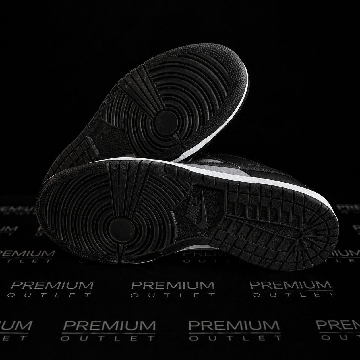 Nike Dunk Low "Black Cool Grey Volt Mini Swoosh"