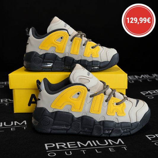 Nike x AMBUSH Air More Uptempo Low „Vivid Sulfur and Limestone”