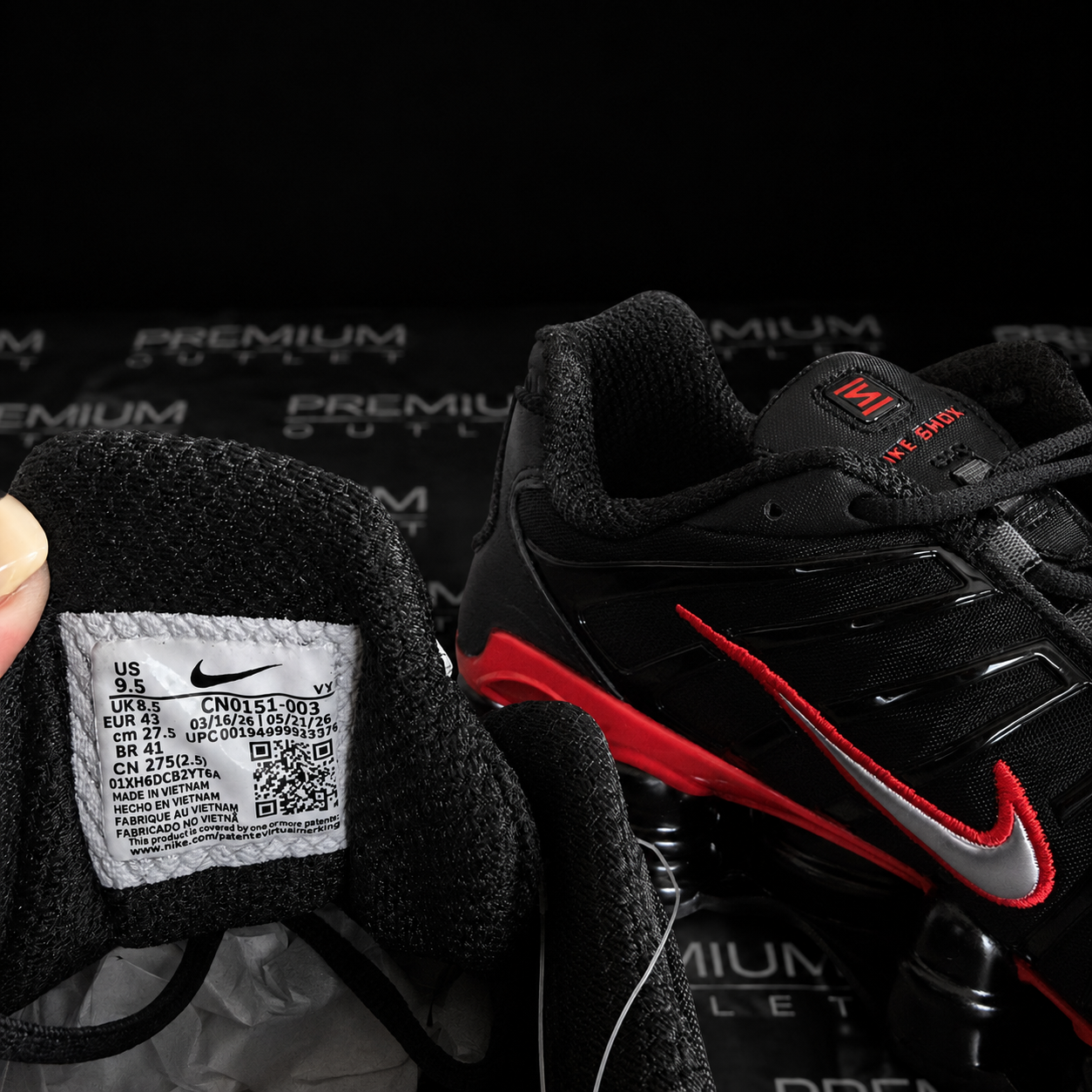 Nike Shox TL “Black University Red"