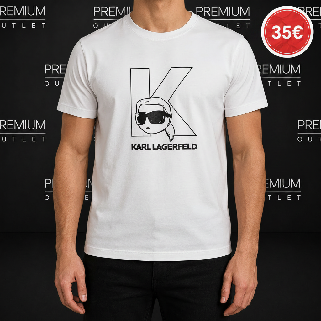 Karl Lagerfeld bijela muška majica