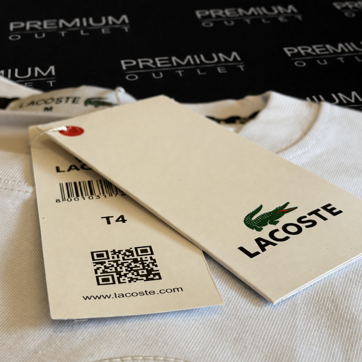 Lacoste bijela muška majica